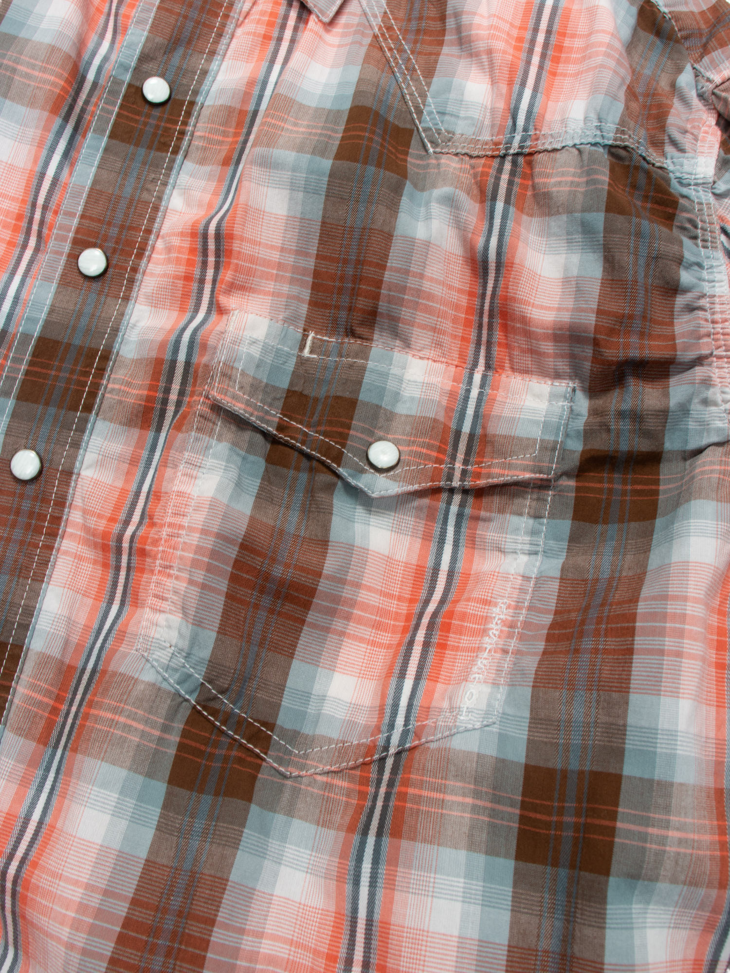 90s Resistol Ranch Multi Plaid Western Shirt M - The Thrift