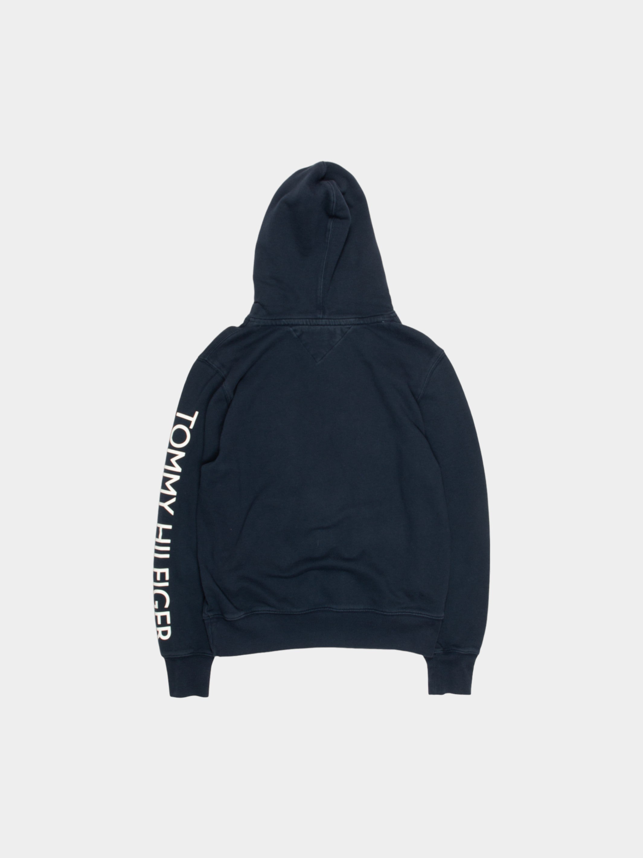 Modern Tommy Hilfiger Navy Cotton Hoodie M - The Thrift