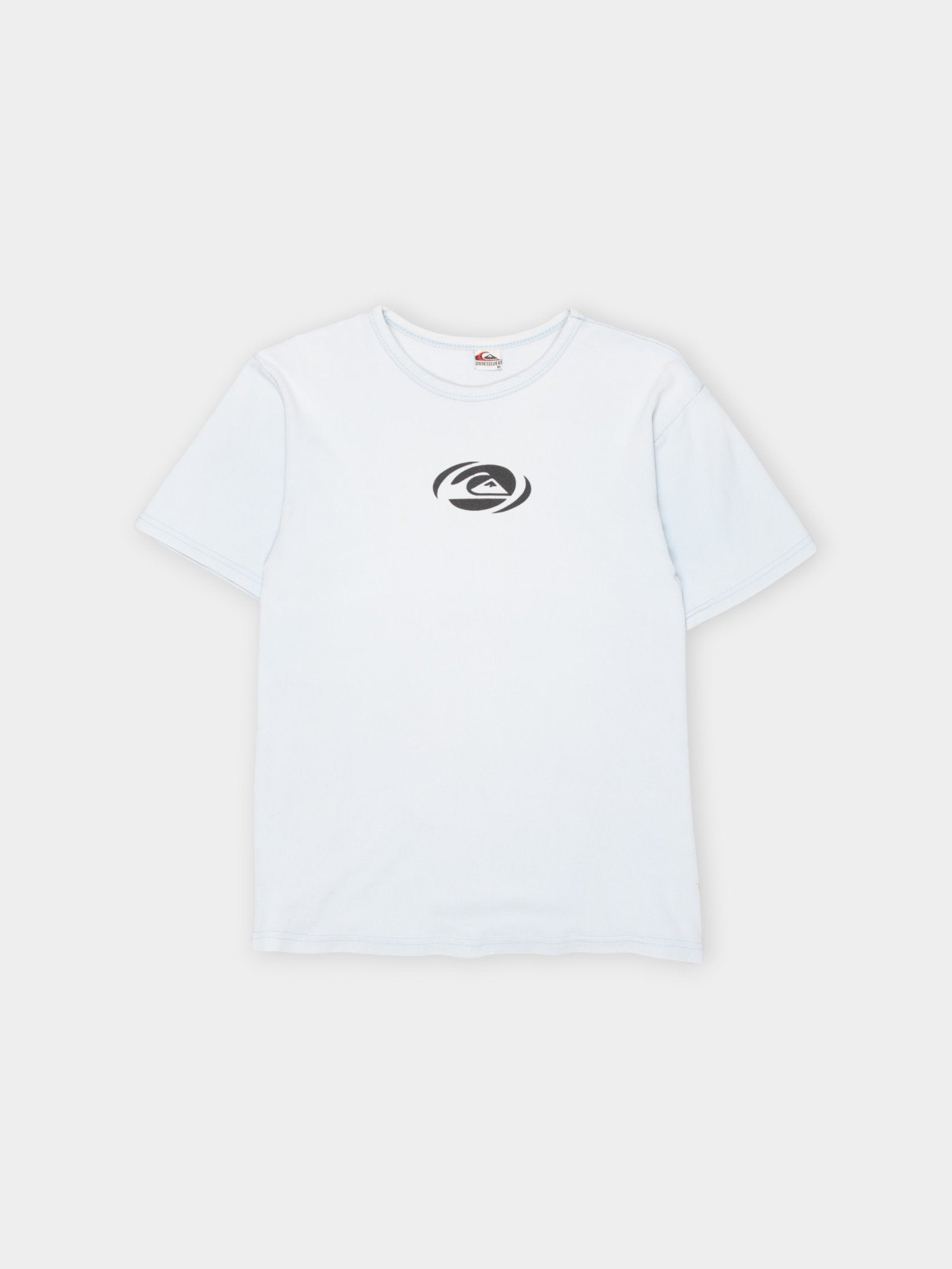 80s Quiksilver Blue Crew Neck T-Shirt S - The Thrift