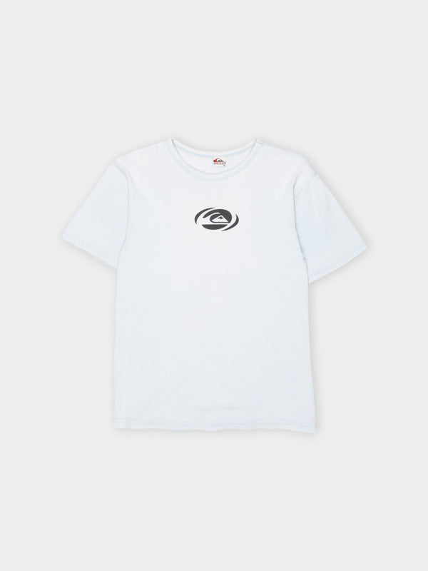80s Quiksilver Blue Crew Neck T-Shirt S - The Thrift