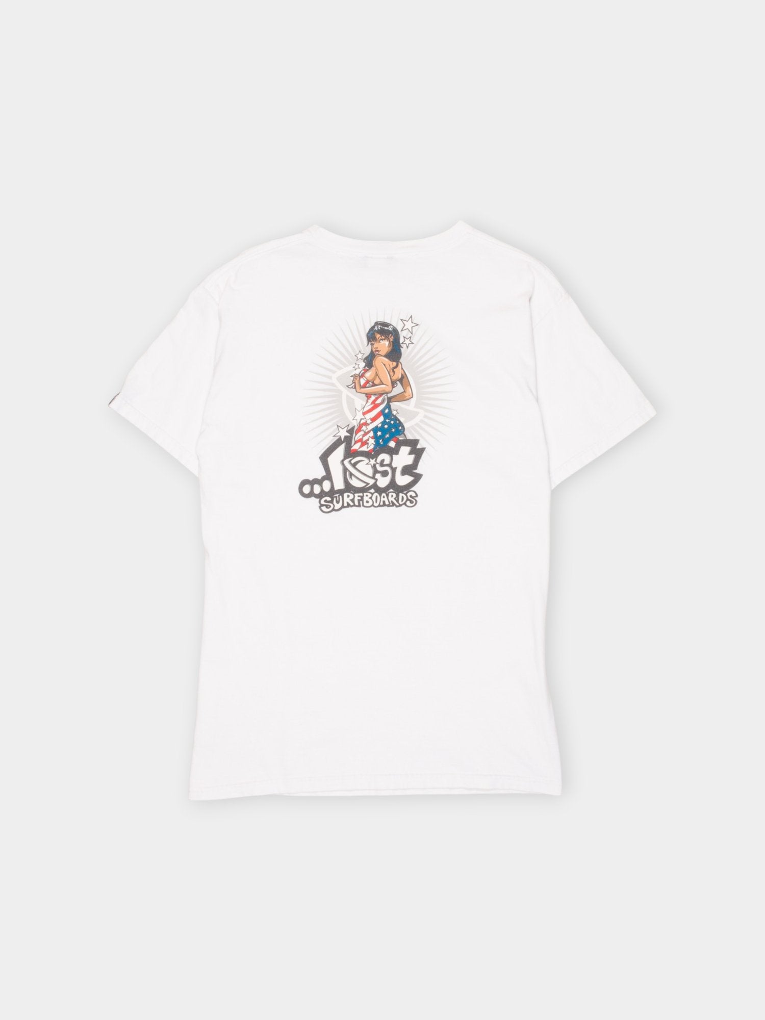 '01 Lost Surfboards White Hook Ups T-Shirt S - The Thrift