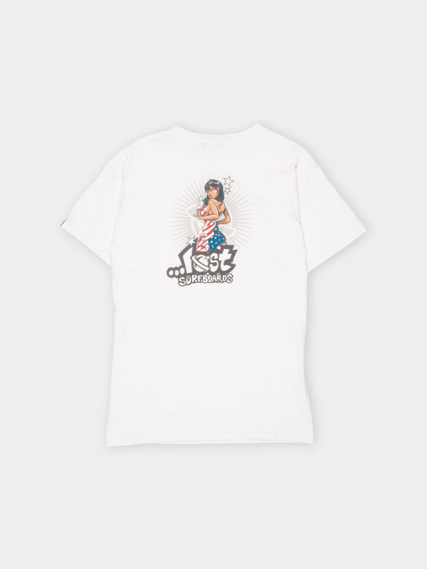 '01 Lost Surfboards White Hook Ups T-Shirt S - The Thrift