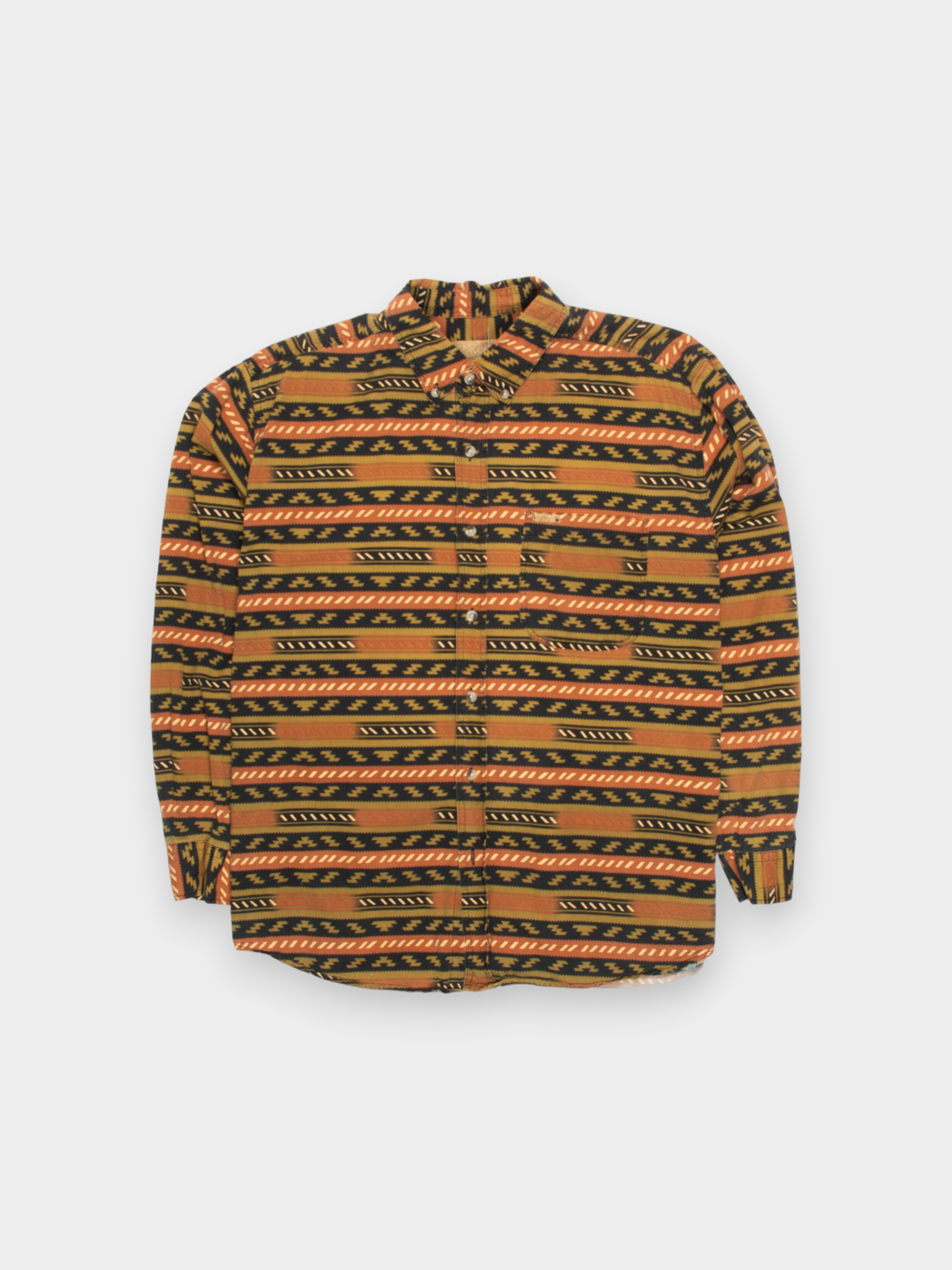 Modern Unbranded Multi Patterned Western Shirt M - The Thrift