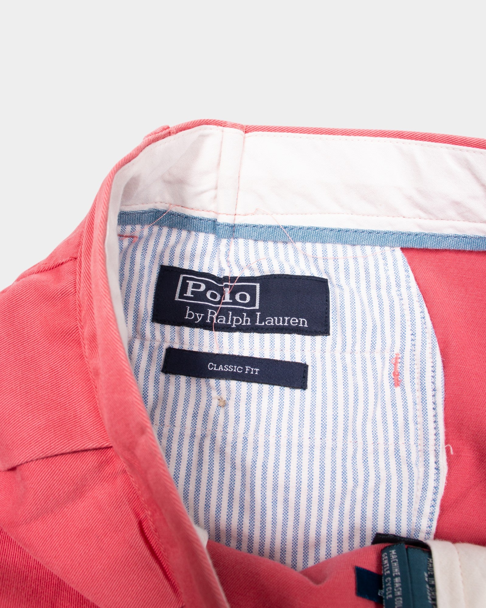 90s Ralph Lauren Red Cotton Chinos - The Thrift
