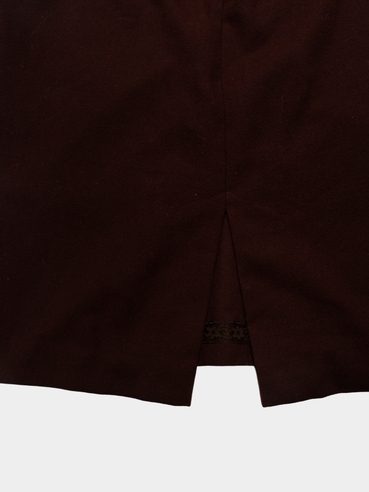 Vintage Brown Pencil Skirt, Knee Length L - The Thrift