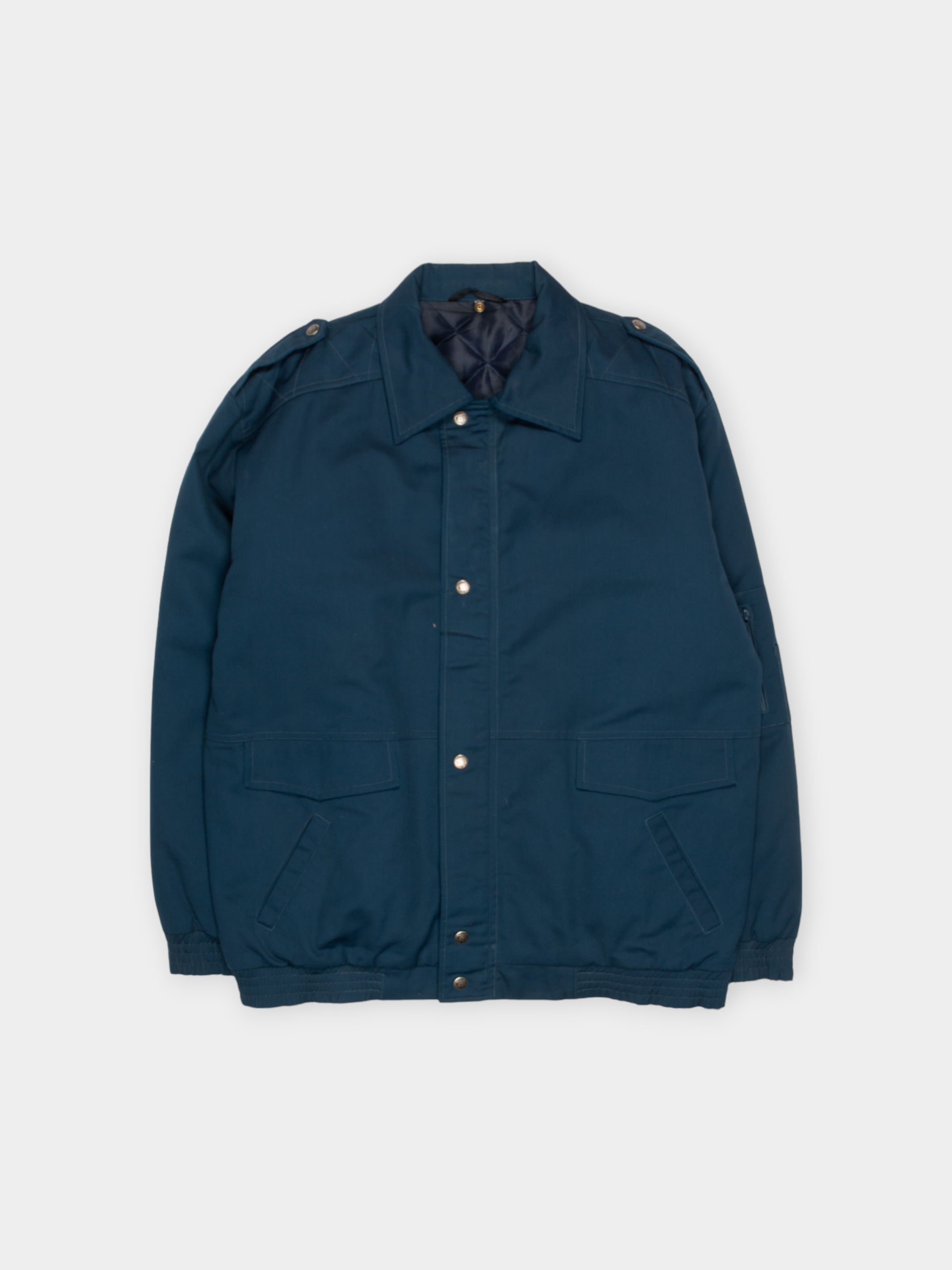 Vintage Military Navy Coat L - The Thrift