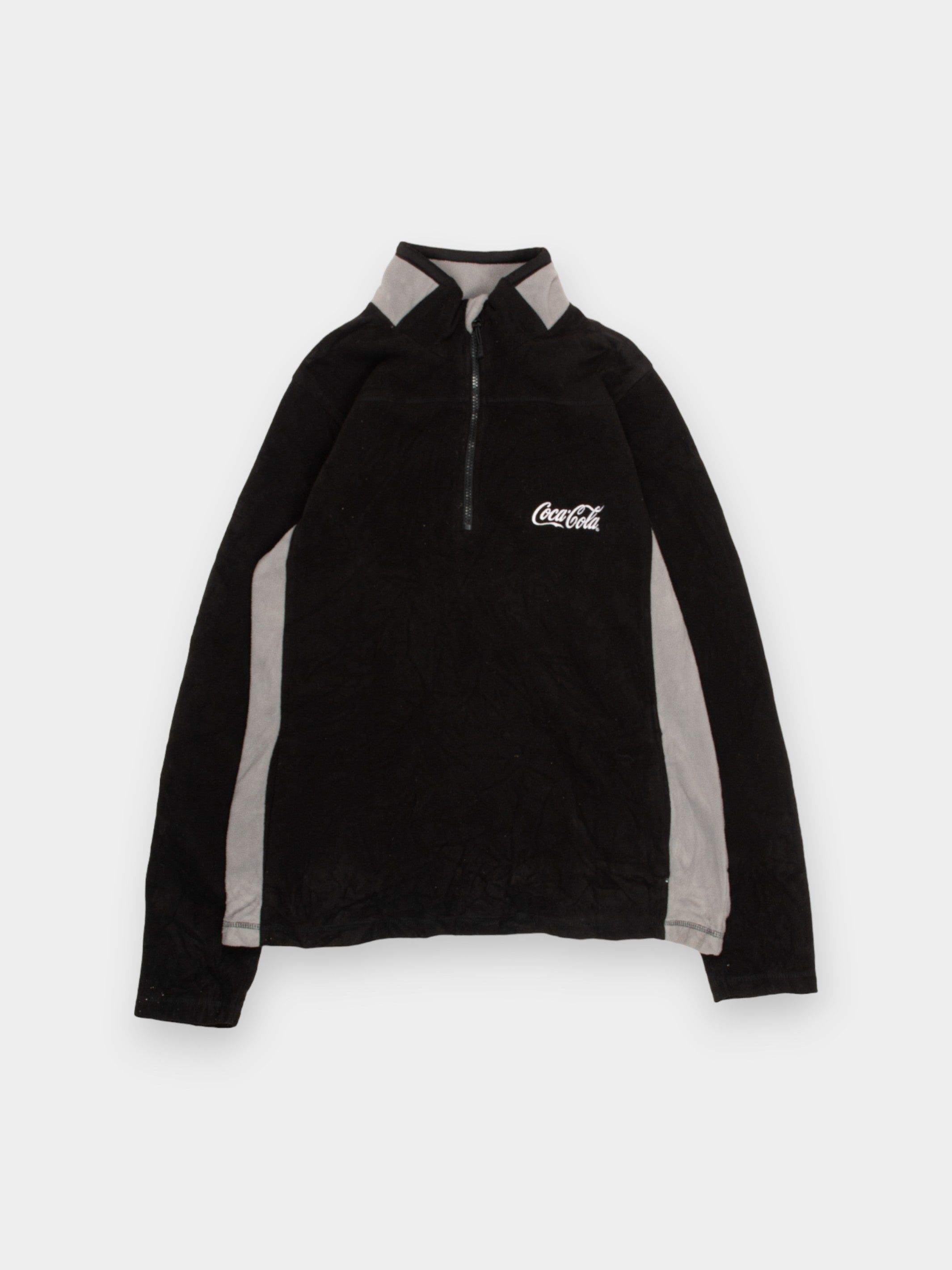 00s Solis Coca-Cola Black Fleece Jumper L - The Thrift