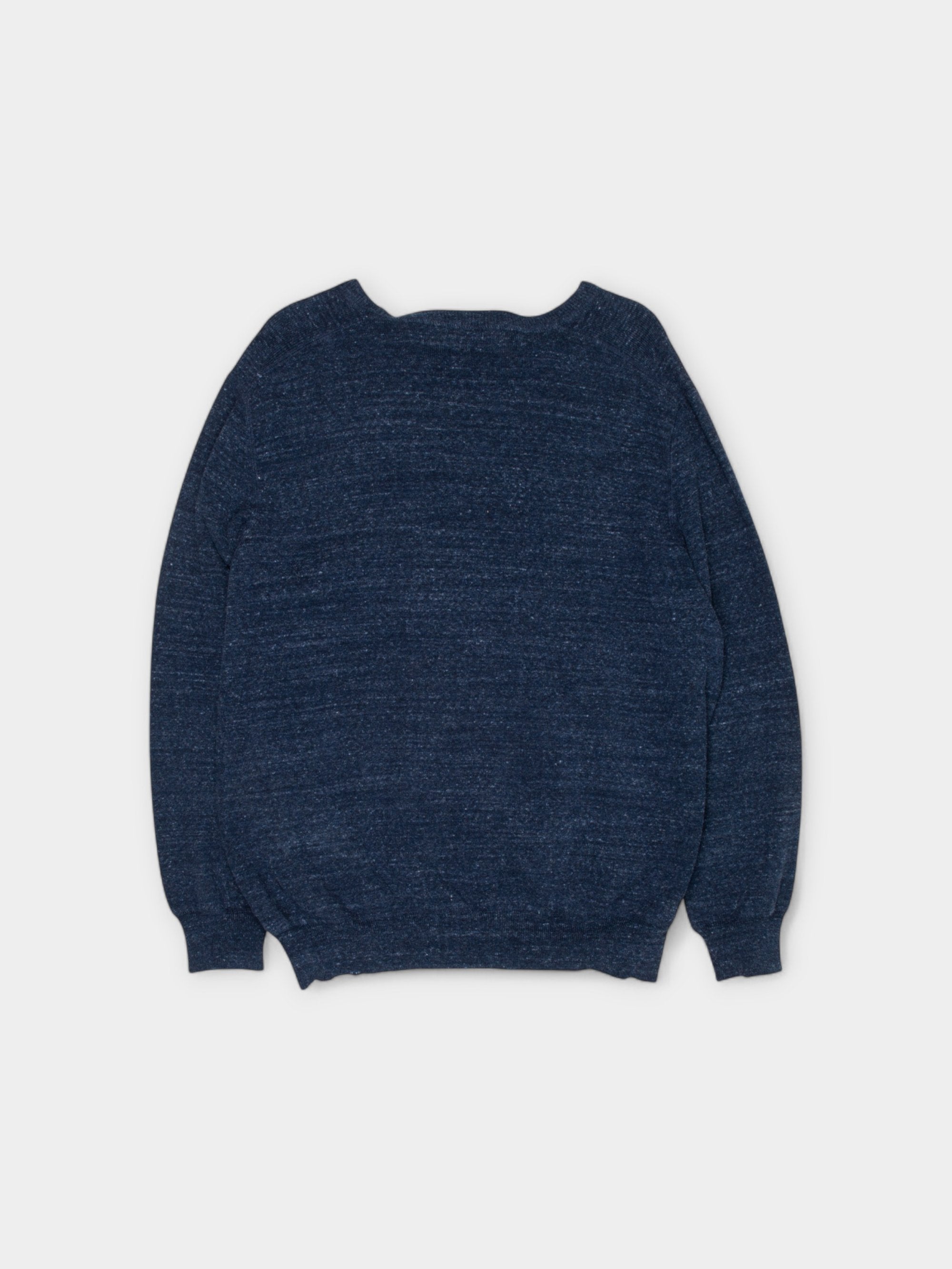 90s Ralph Lauren Blue Cotton Sweater XXL - The Thrift
