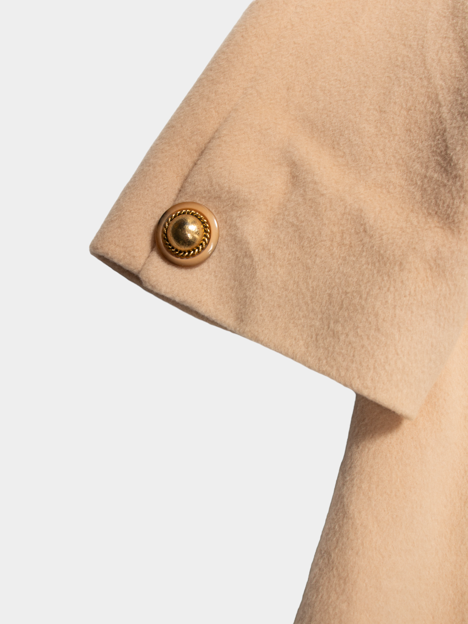 80s Admyra Beige Cashmere Wool Coat XL - The Thrift