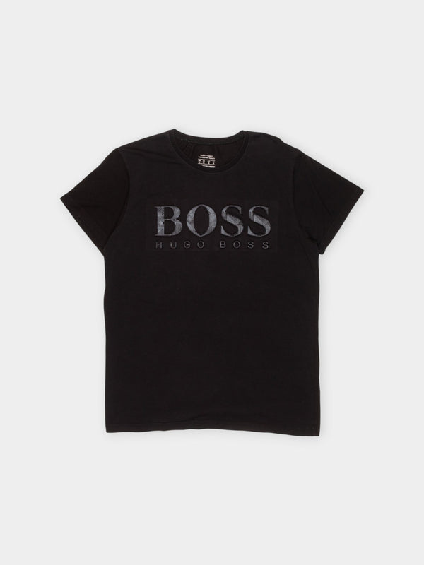 Modern Hugo Boss Black Cotton Logo T-Shirt M
