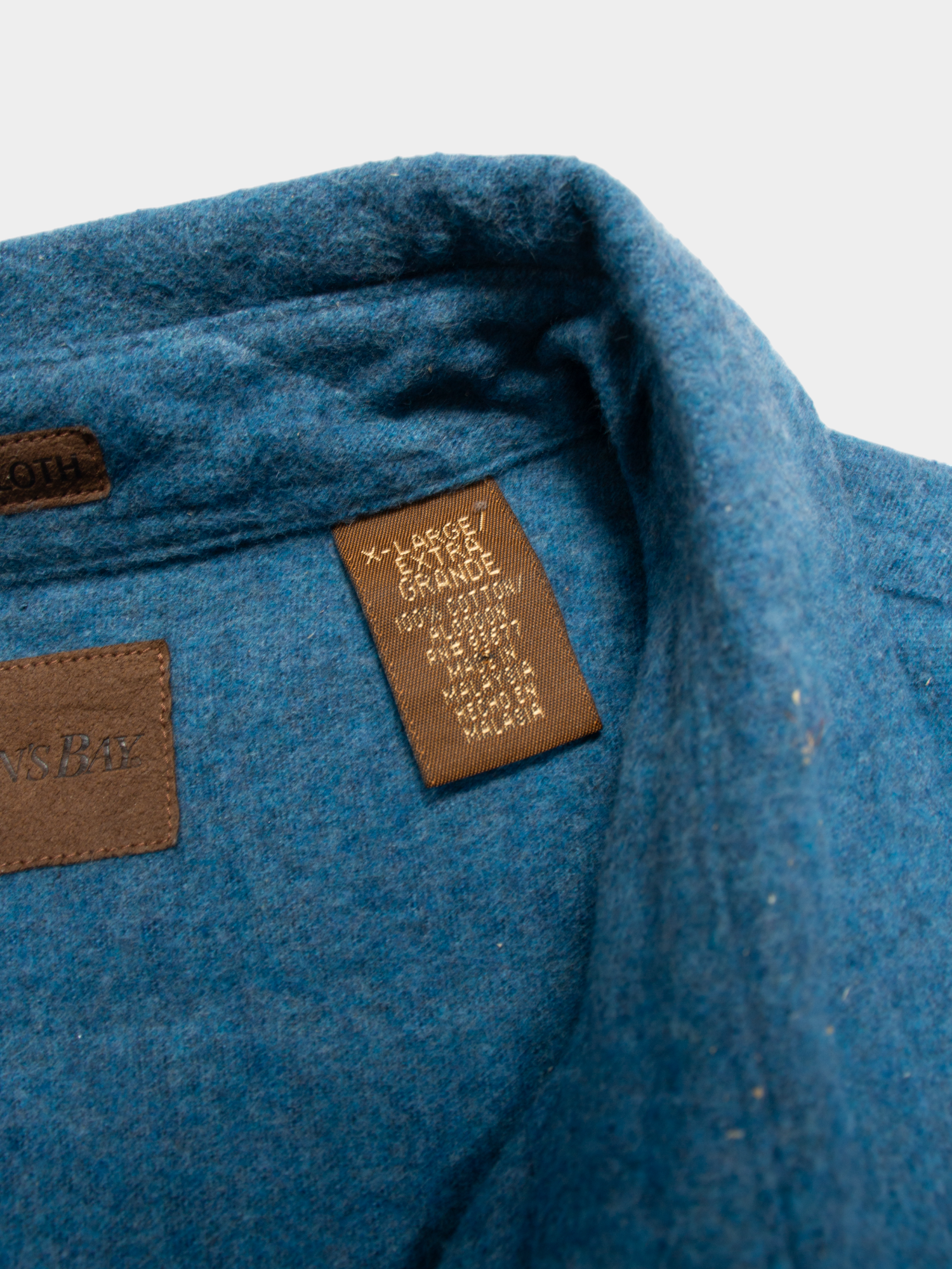 90s St Johns Bay Blue Chamois Cloth Shirt XL - The Thrift