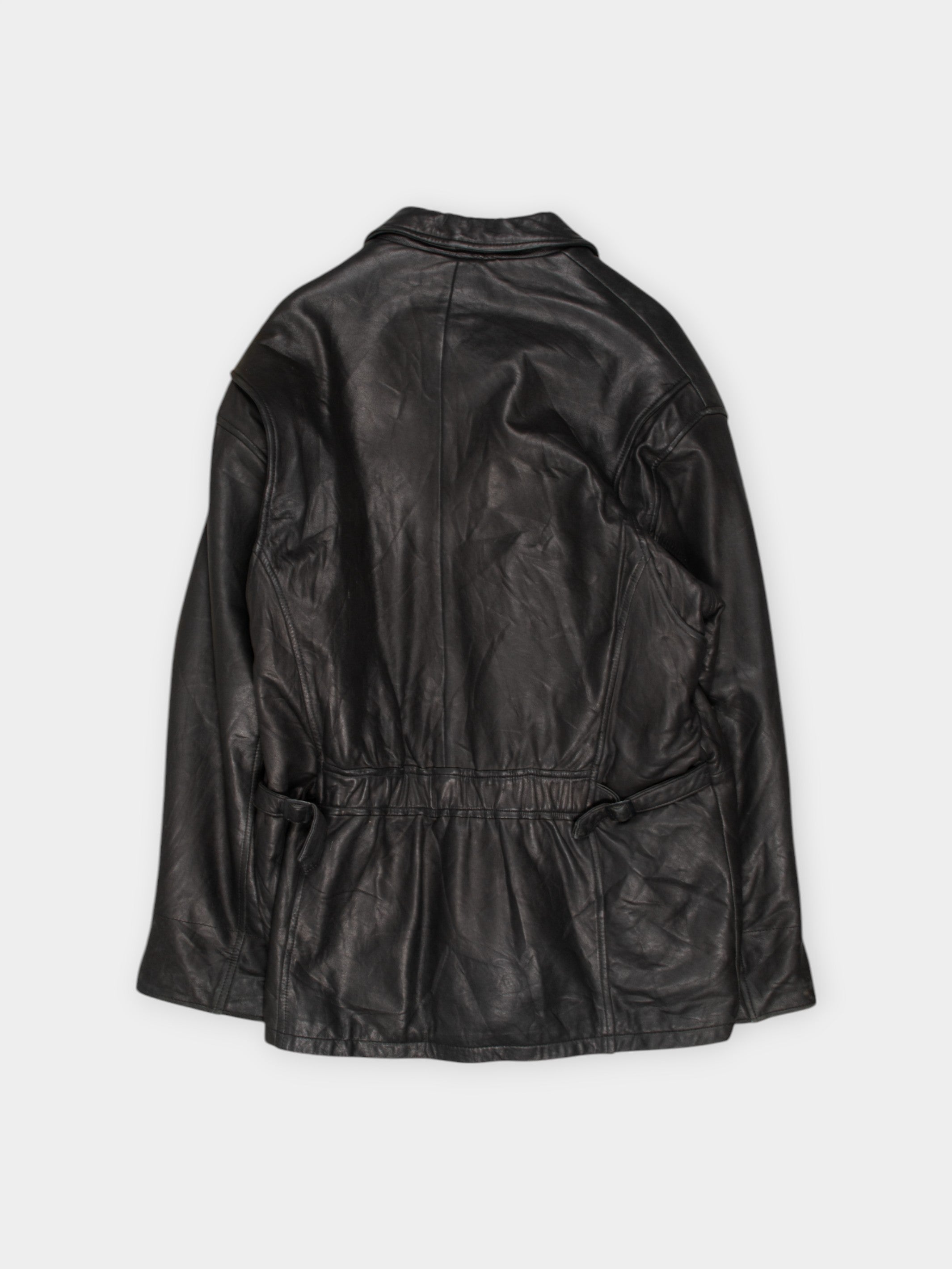 Vintage Collection Black Leather Jacket L - The Thrift