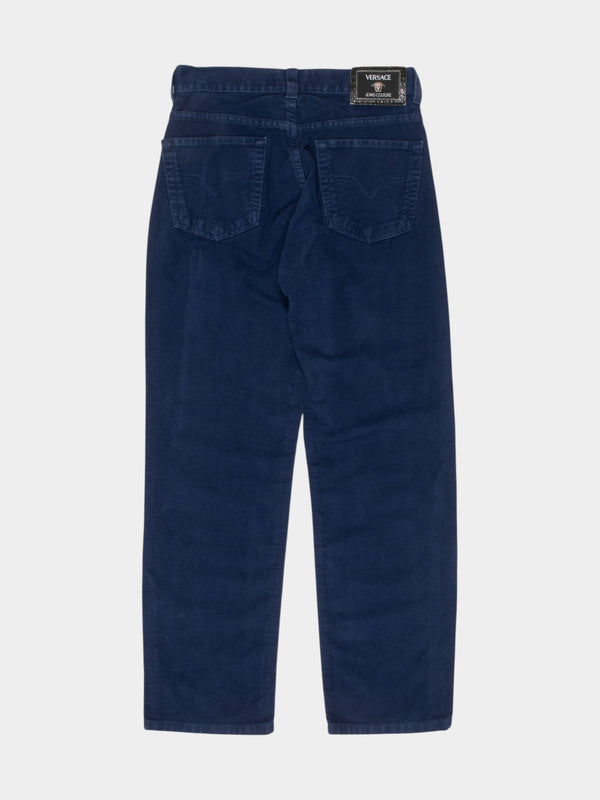Y2K Versace Blue Jeans 28W 28.5L