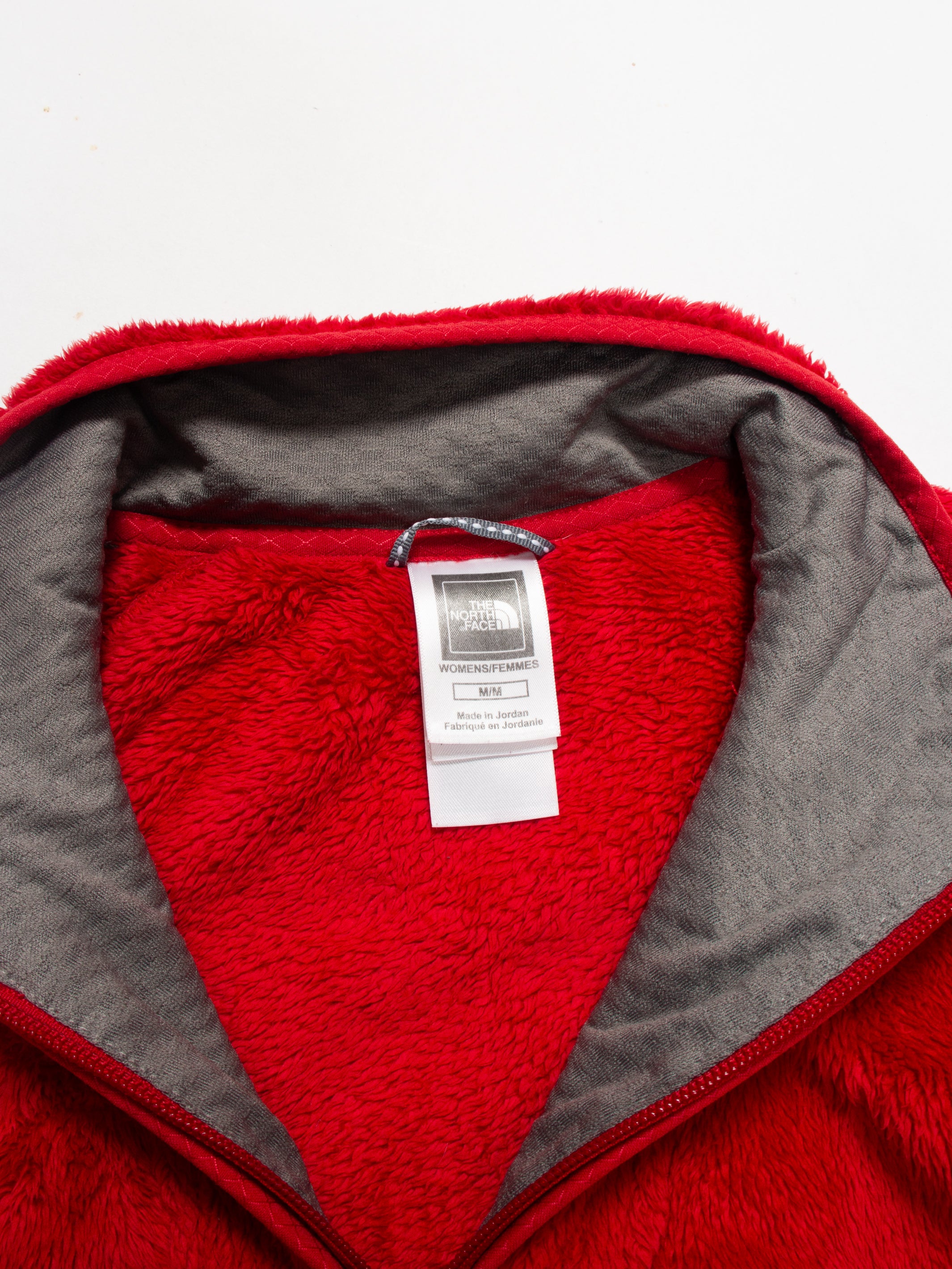 Modern The North Face Red Fleece Jacket M - The Thrift