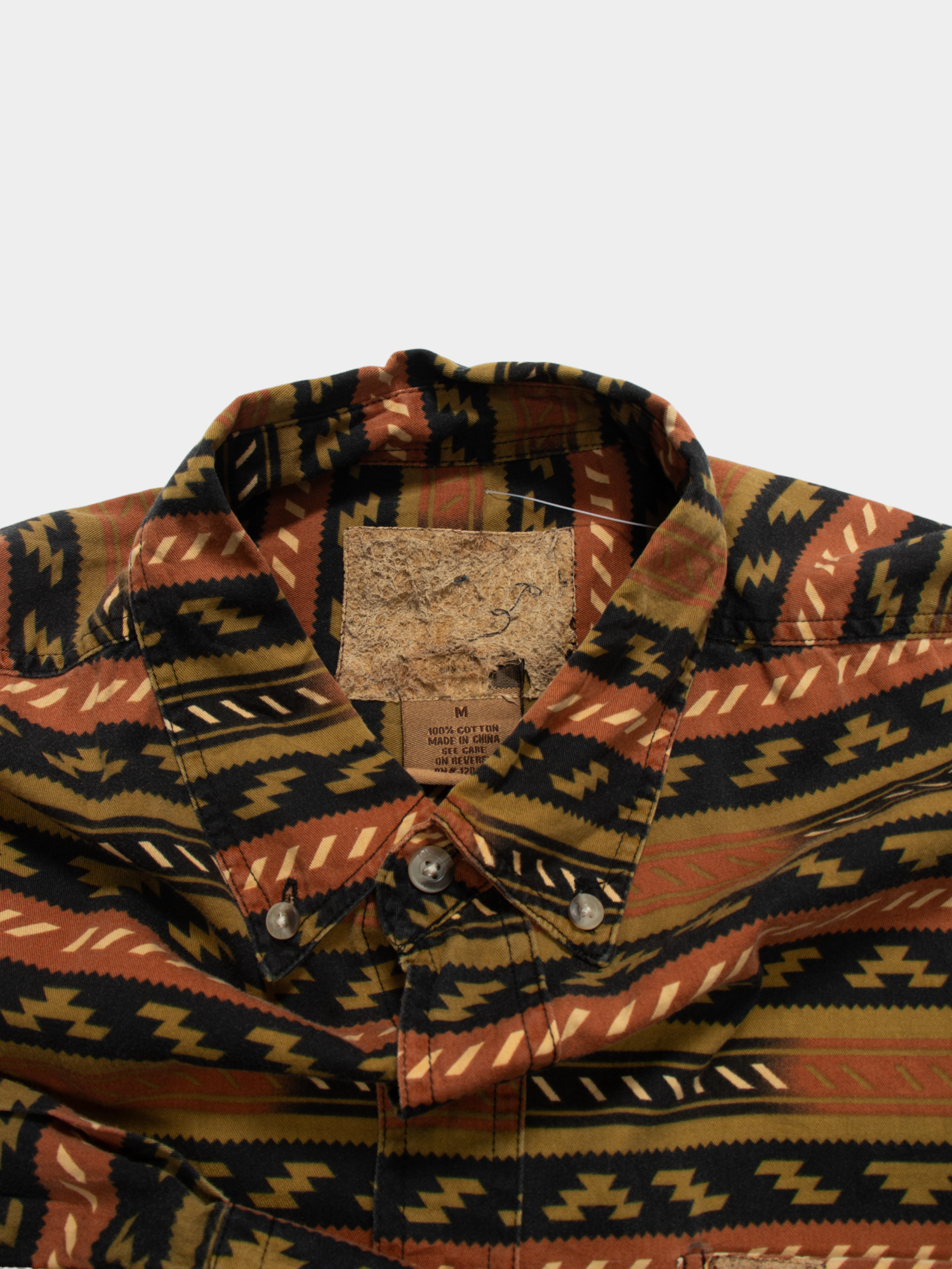 Modern Unbranded Multi Patterned Western Shirt M - The Thrift