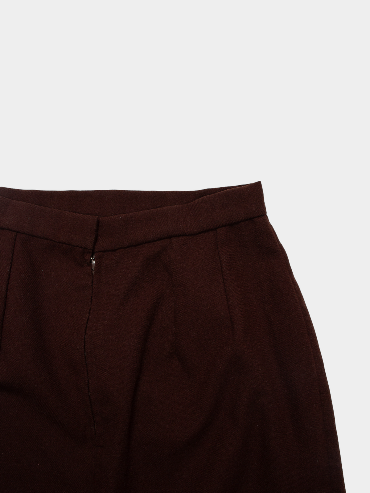 Vintage Brown Pencil Skirt, Knee Length L - The Thrift