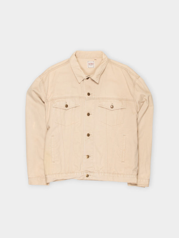 90s Trader Jeans Tan Denim Jacket L - The Thrift