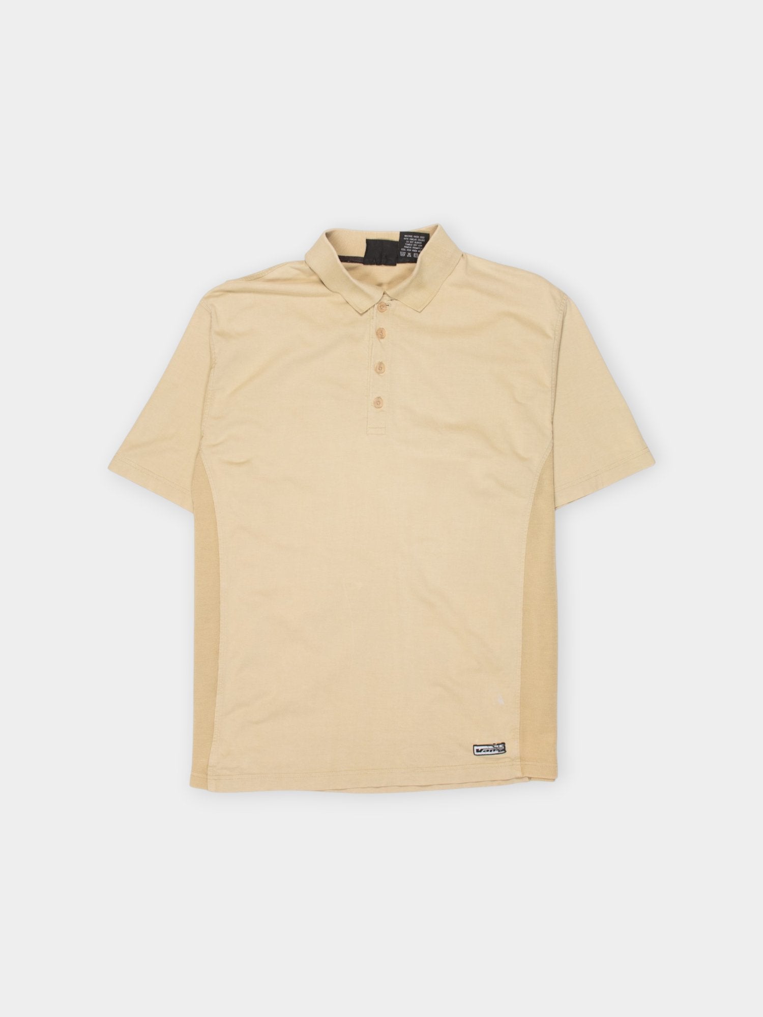 00s Vans Cream Cotton Polo Top L - The Thrift