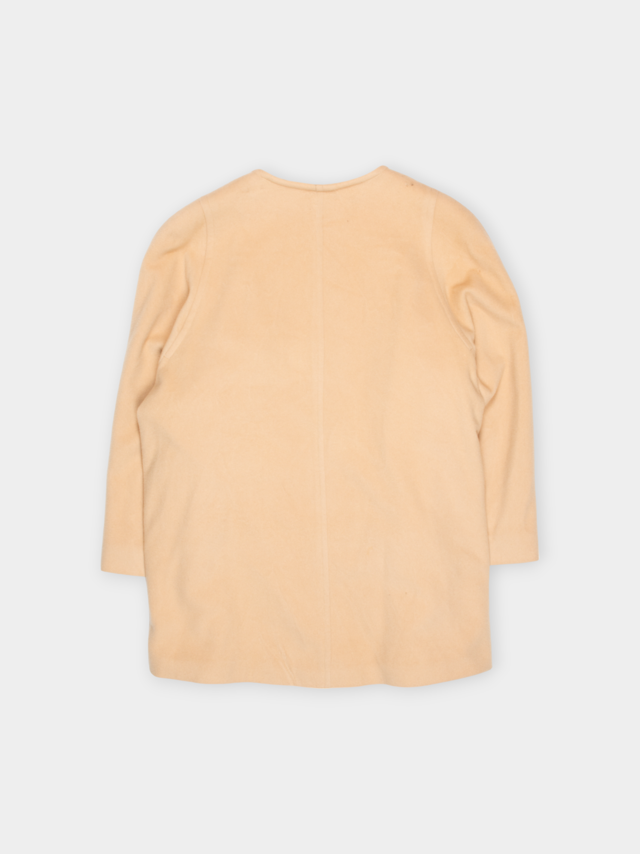 80s Admyra Beige Cashmere Wool Coat XL - The Thrift