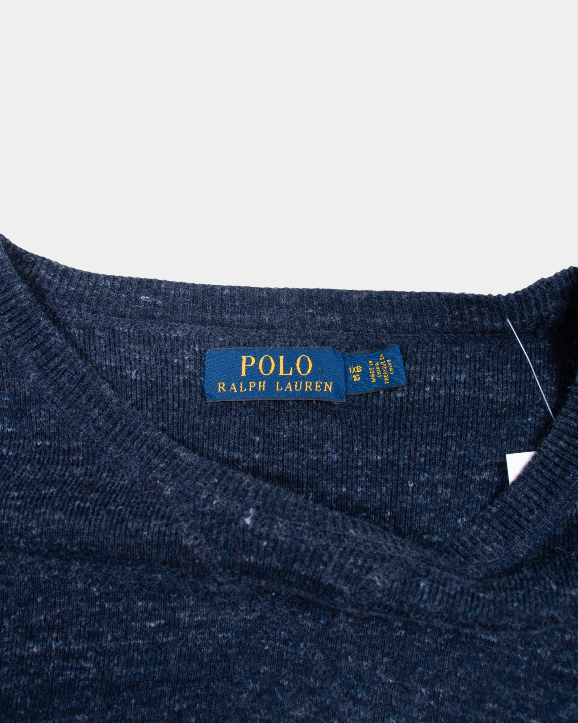 90s Ralph Lauren Blue Cotton Sweater XXL - The Thrift