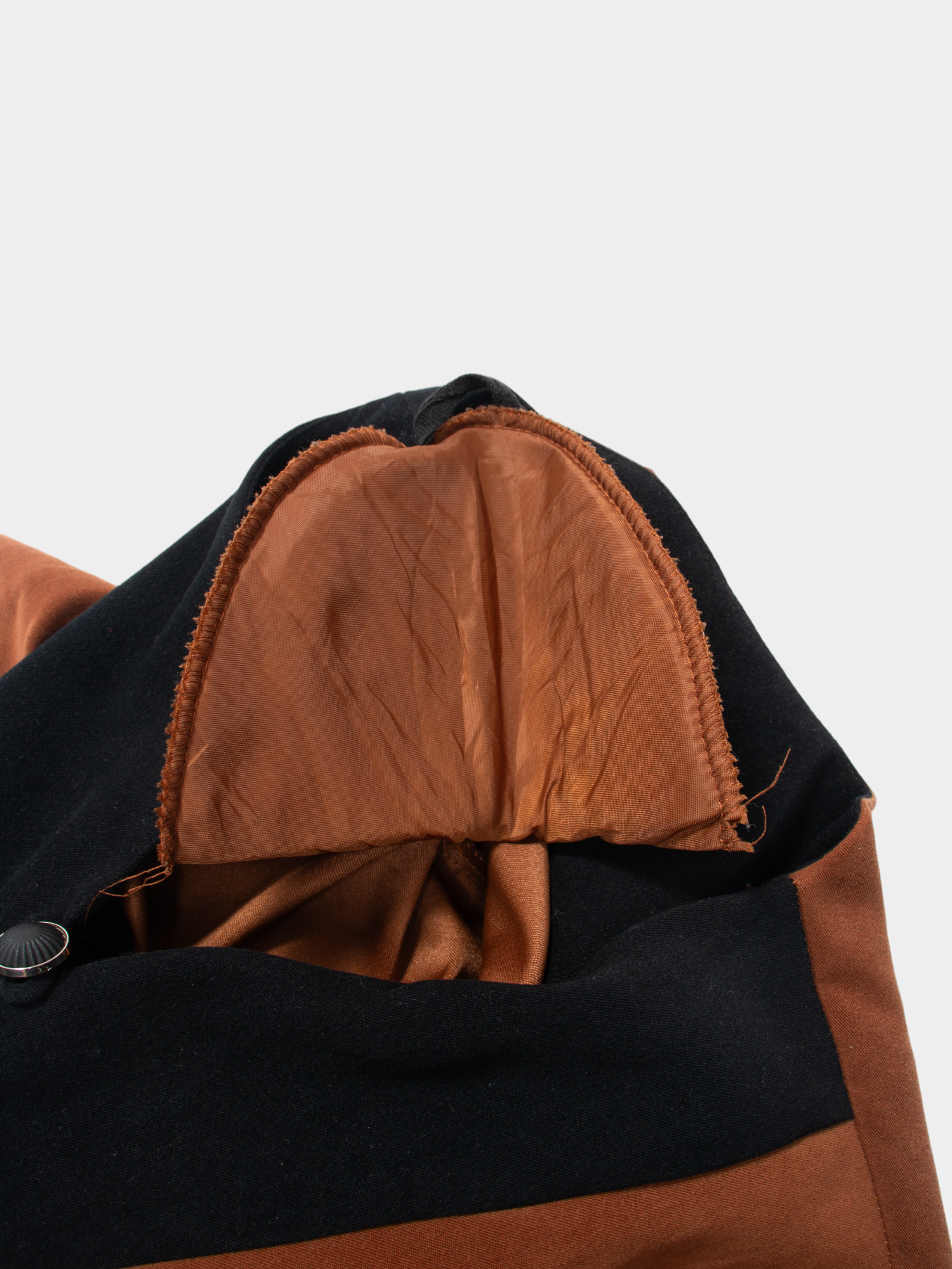 90s Vintage Two-Tone Brown and Black Blazer Jacket M - The Thrift