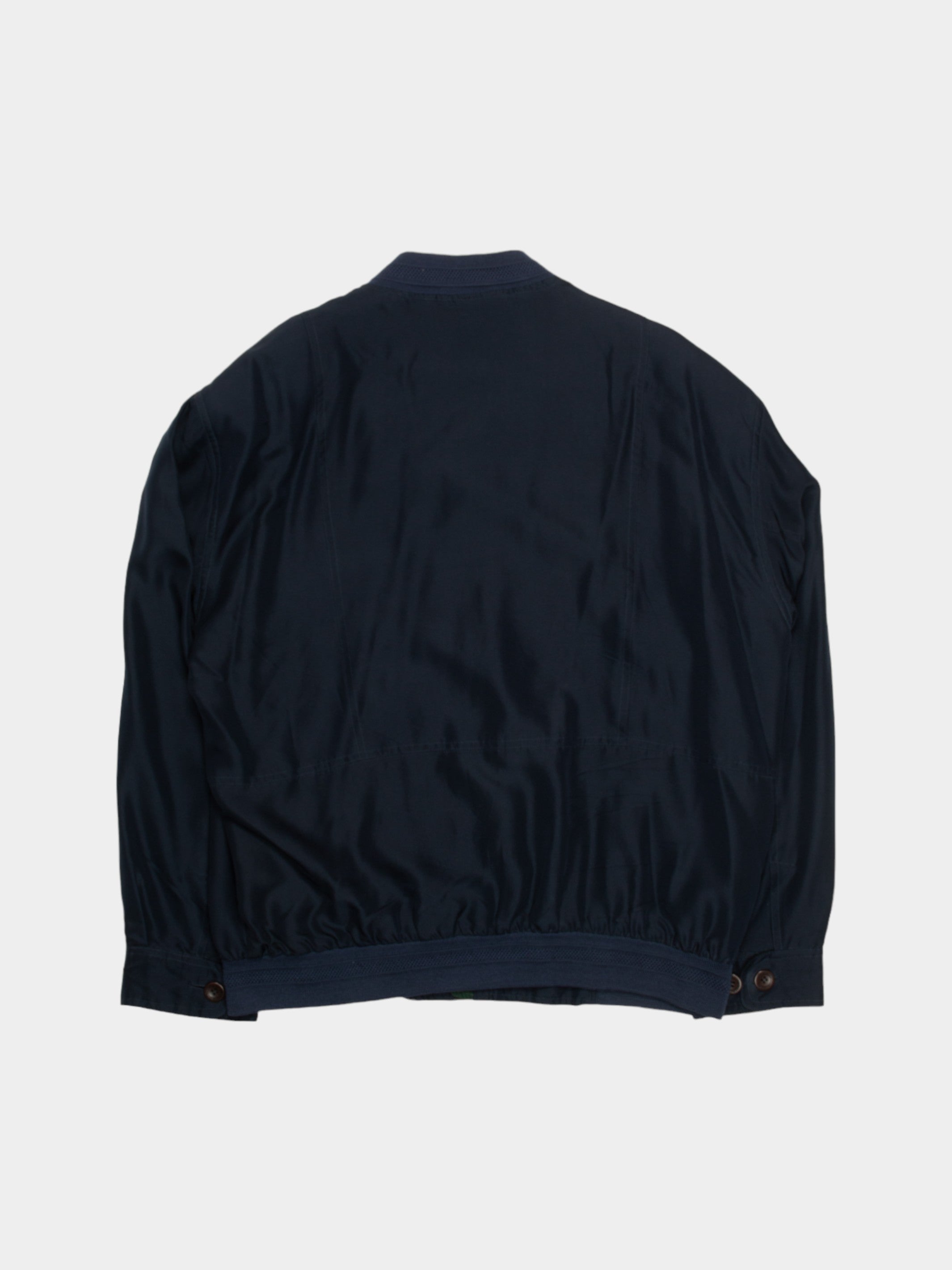 Vintage Pierre Cardin Navy Bomber Jacket L - The Thrift