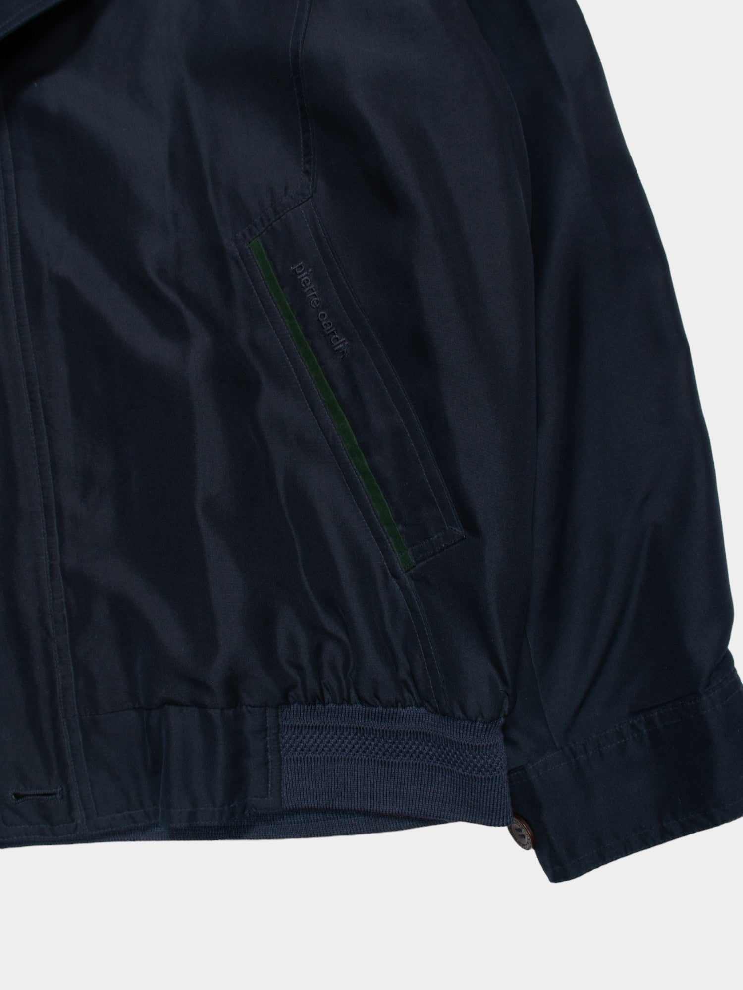 Vintage Pierre Cardin Navy Bomber Jacket L - The Thrift