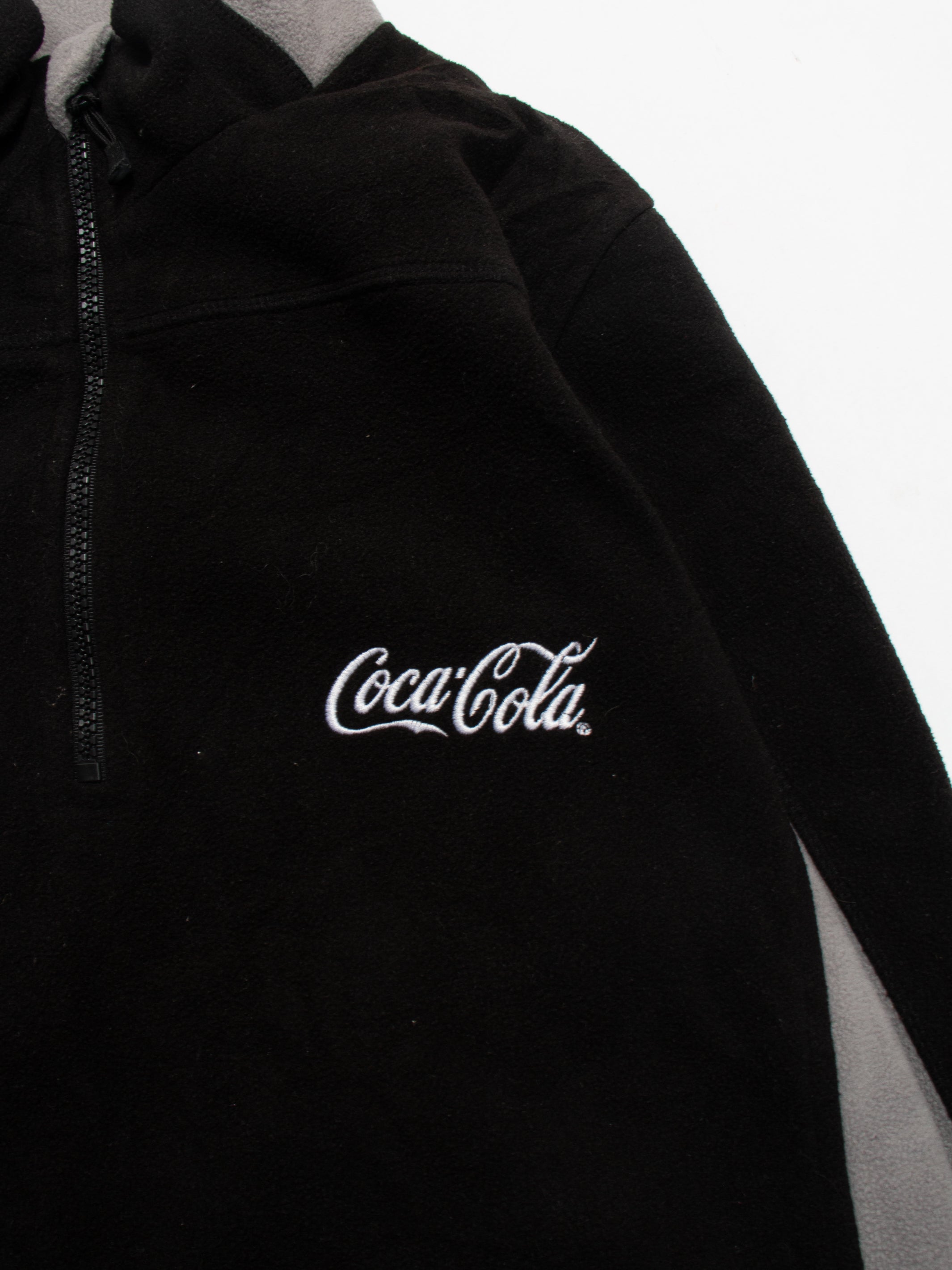 00s Solis Coca-Cola Black Fleece Jumper L - The Thrift