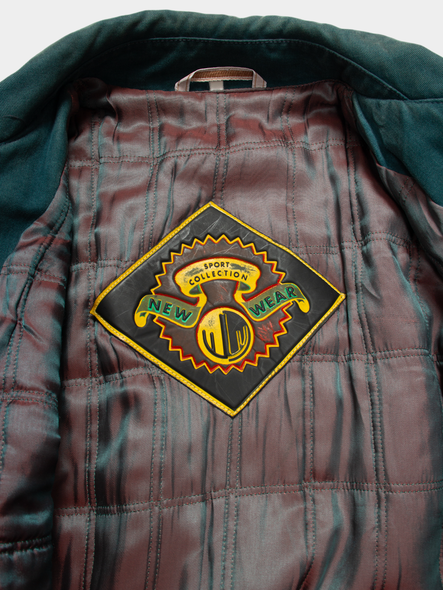 90s New Wear Green Puro Cotone 90s Sport Collection Jacket L - The Thrift