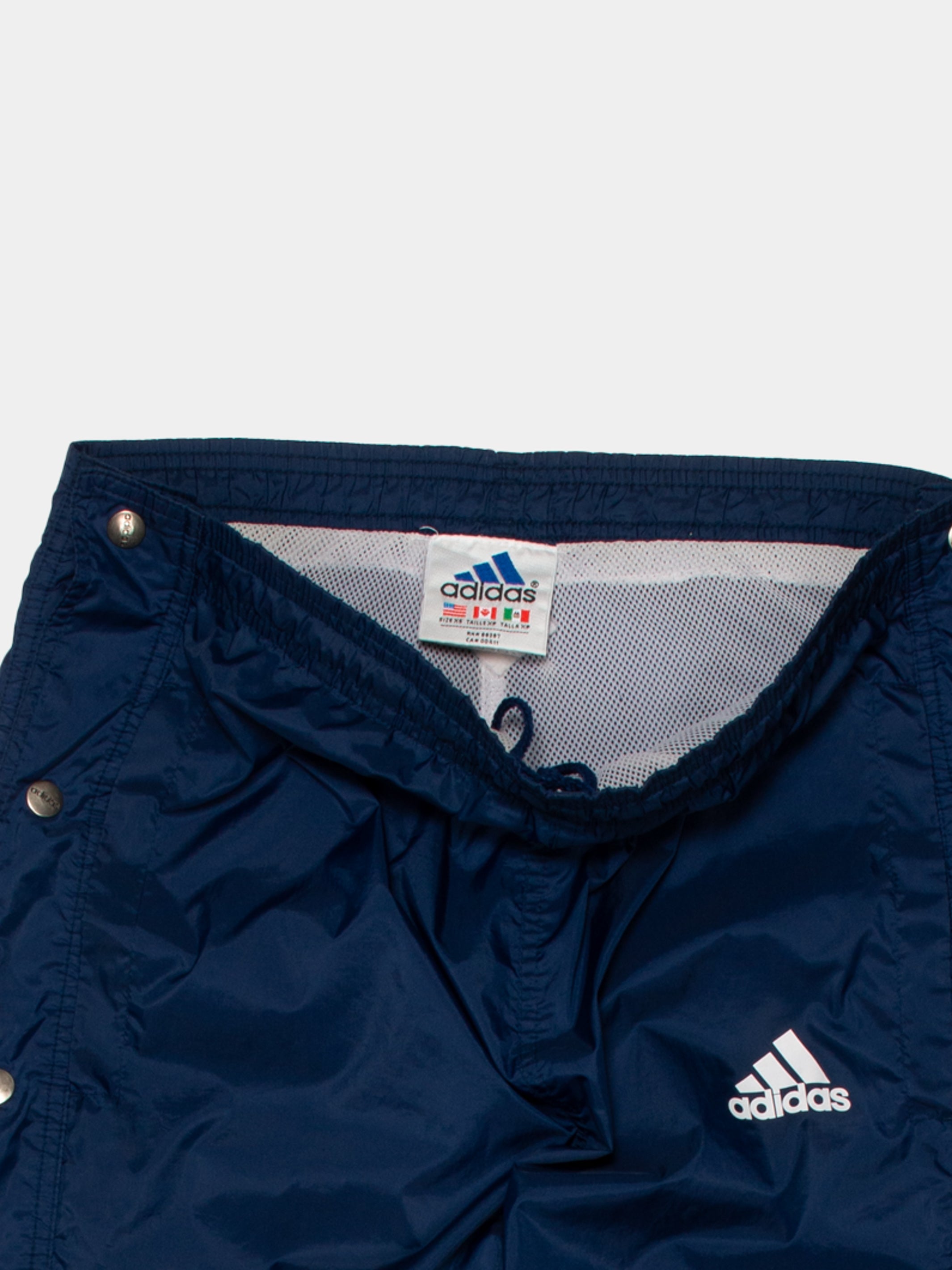 90s Addidas Popper Track Pants (XS) - The Thrift
