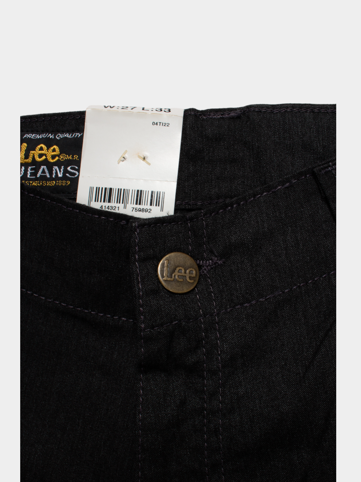 Vintage Lee Y2K Black Mid Rise Flares 27W NWT - The Thrift