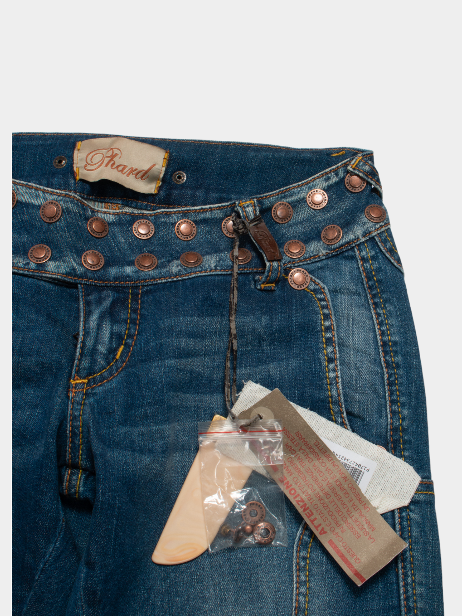 Vintage Phard Y2K Low Rise Riding Denim Jeans 28W NWT - The Thrift