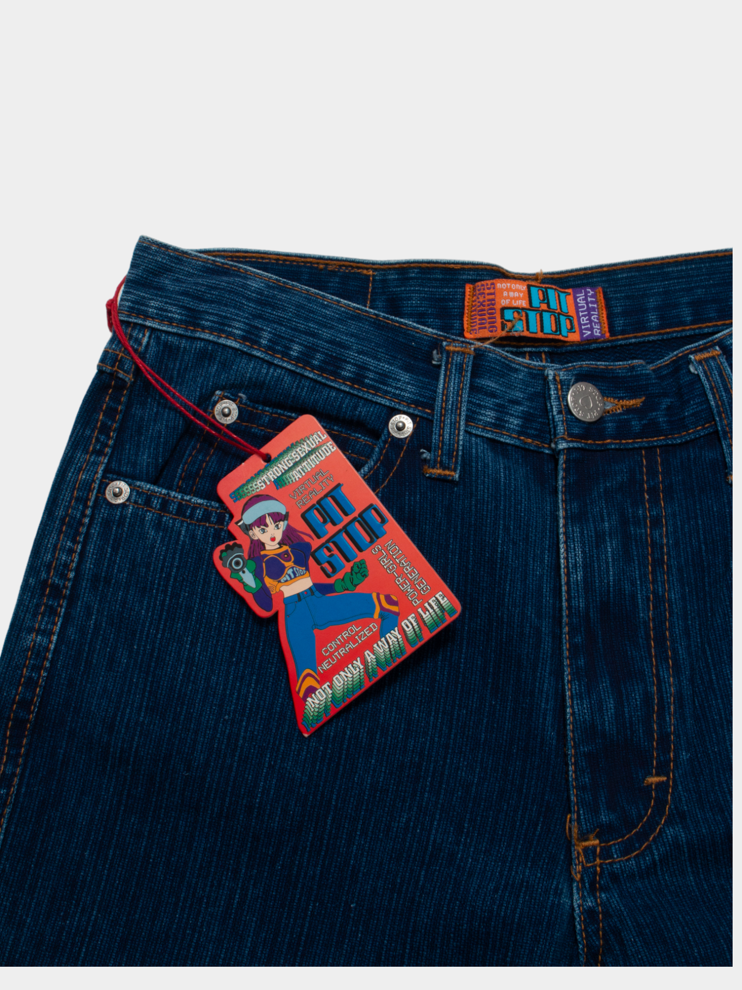 Vintage Pit-Stop Y2K Mid Rise Flares 28W NWT - The Thrift