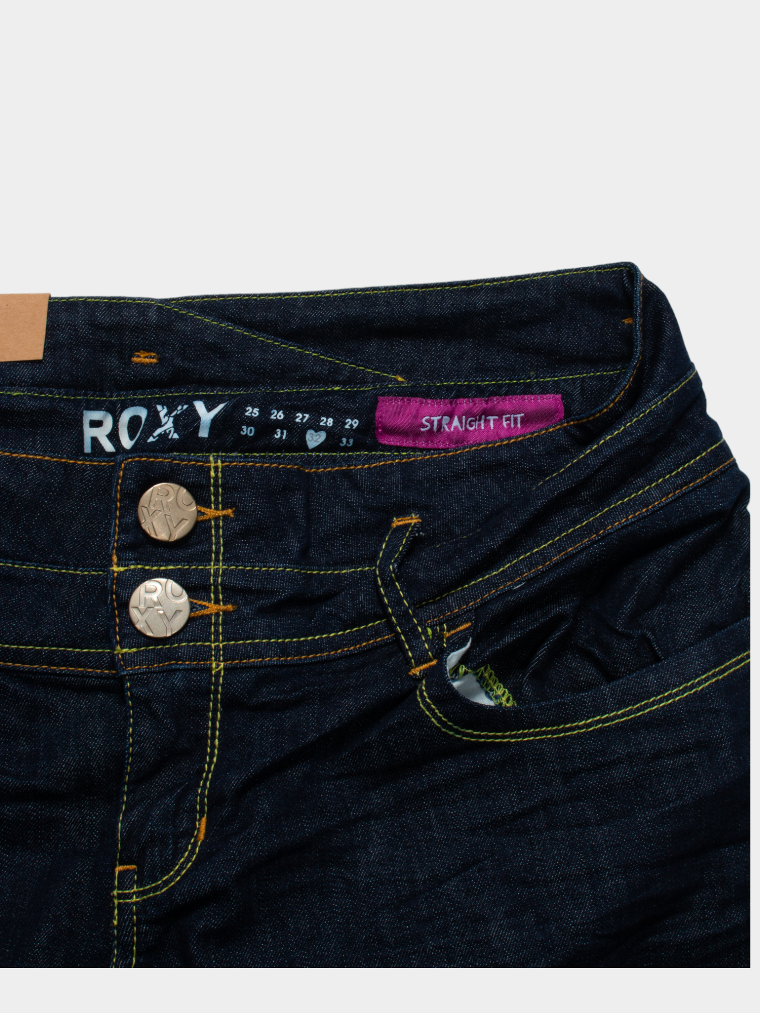 Vintage Roxy Y2K Mid Rise Denim Jeans 32W - The Thrift
