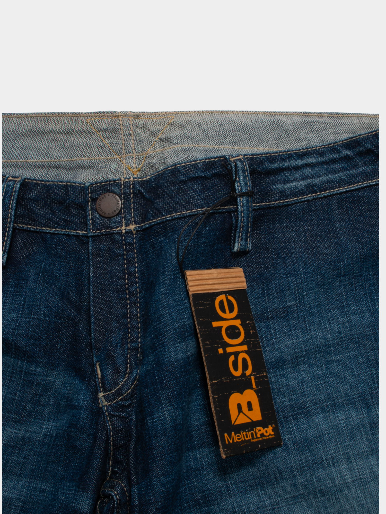 Vintage Meltin Pot Reversible Ebe Low Rise Denim Jeans 34W NWT - The Thrift