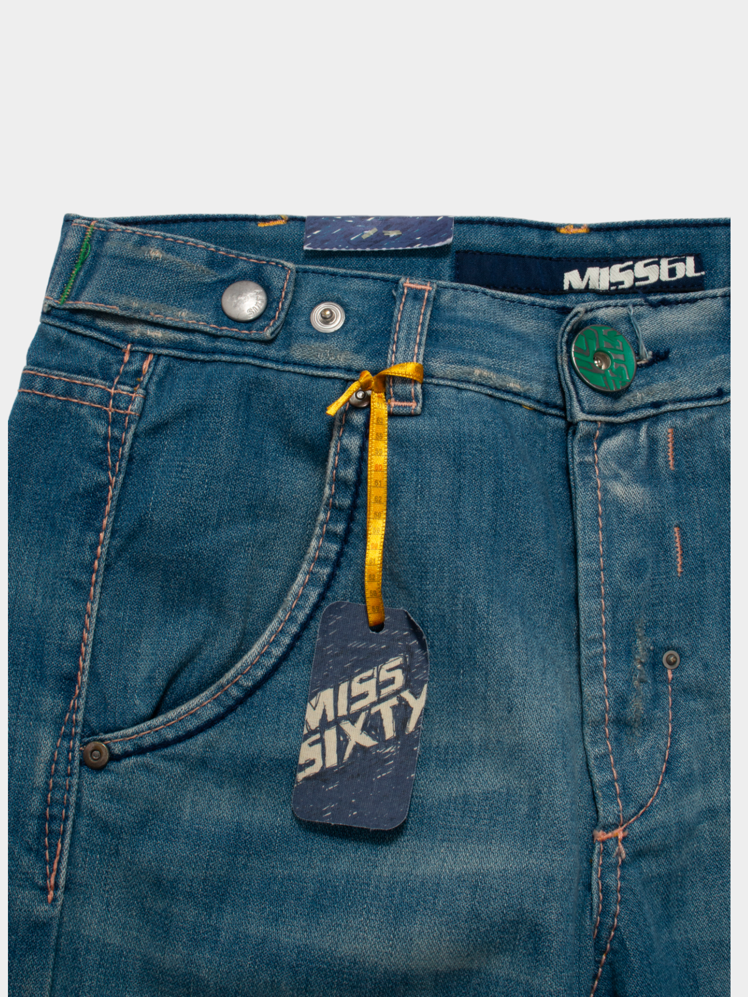 Vintage Miss Sixty Y2K Mid Rise Denim Jeans 30W NWT - The Thrift