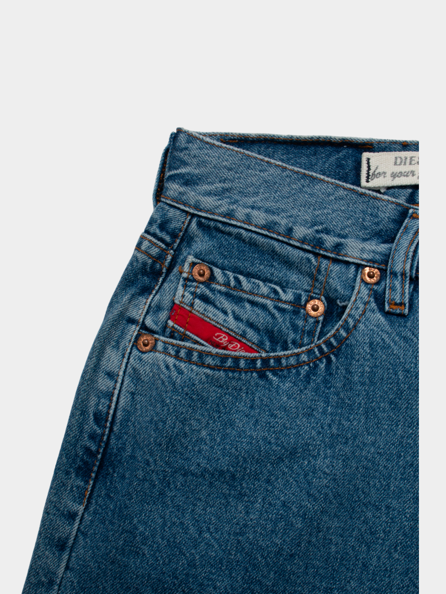 Vintage Diesel High Rise Denim Jeans 27W NWT - The Thrift