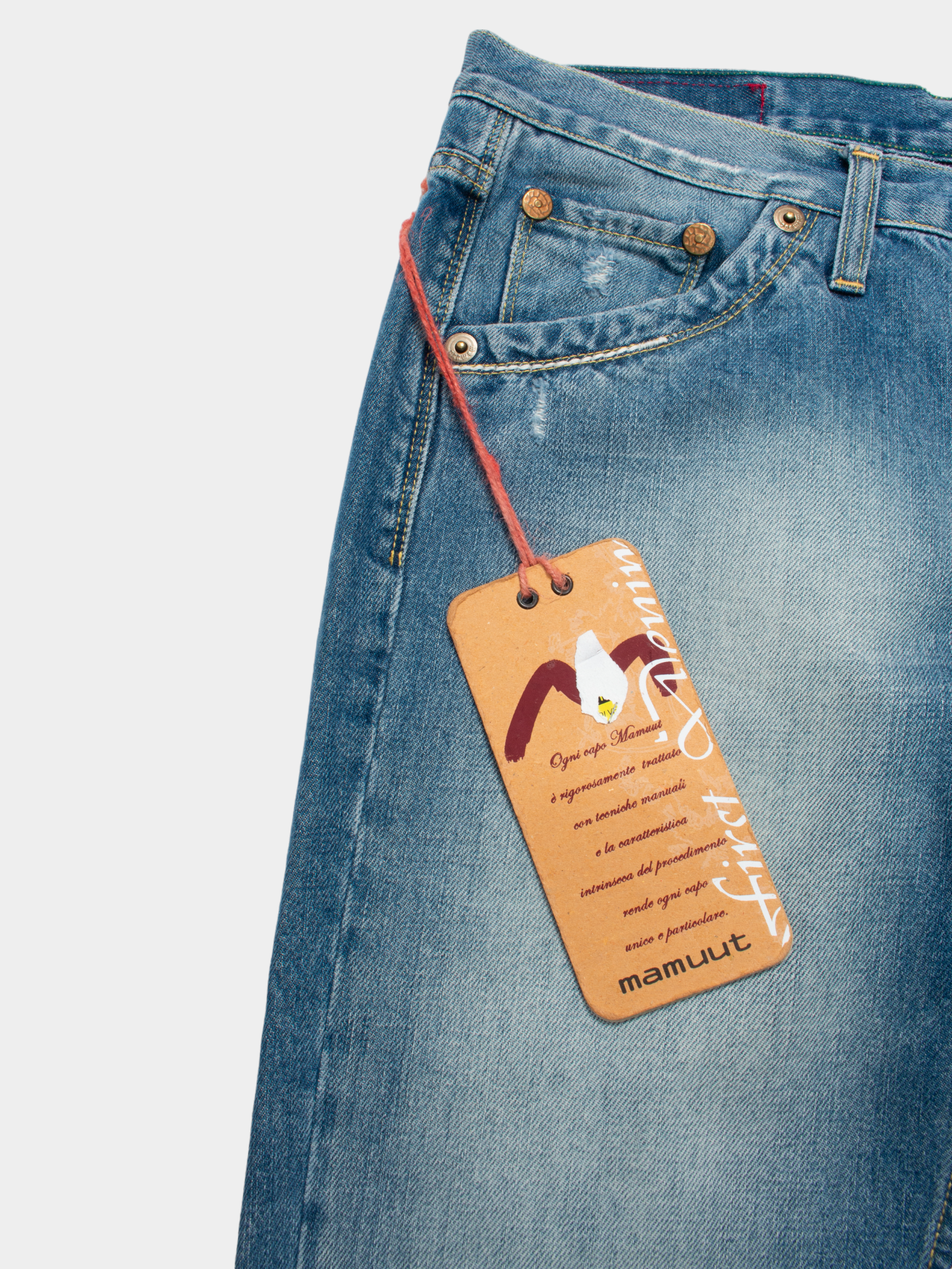 Vintage Mamuut Y2K Mid Rise Denim Jeans 32W NWT - The Thrift