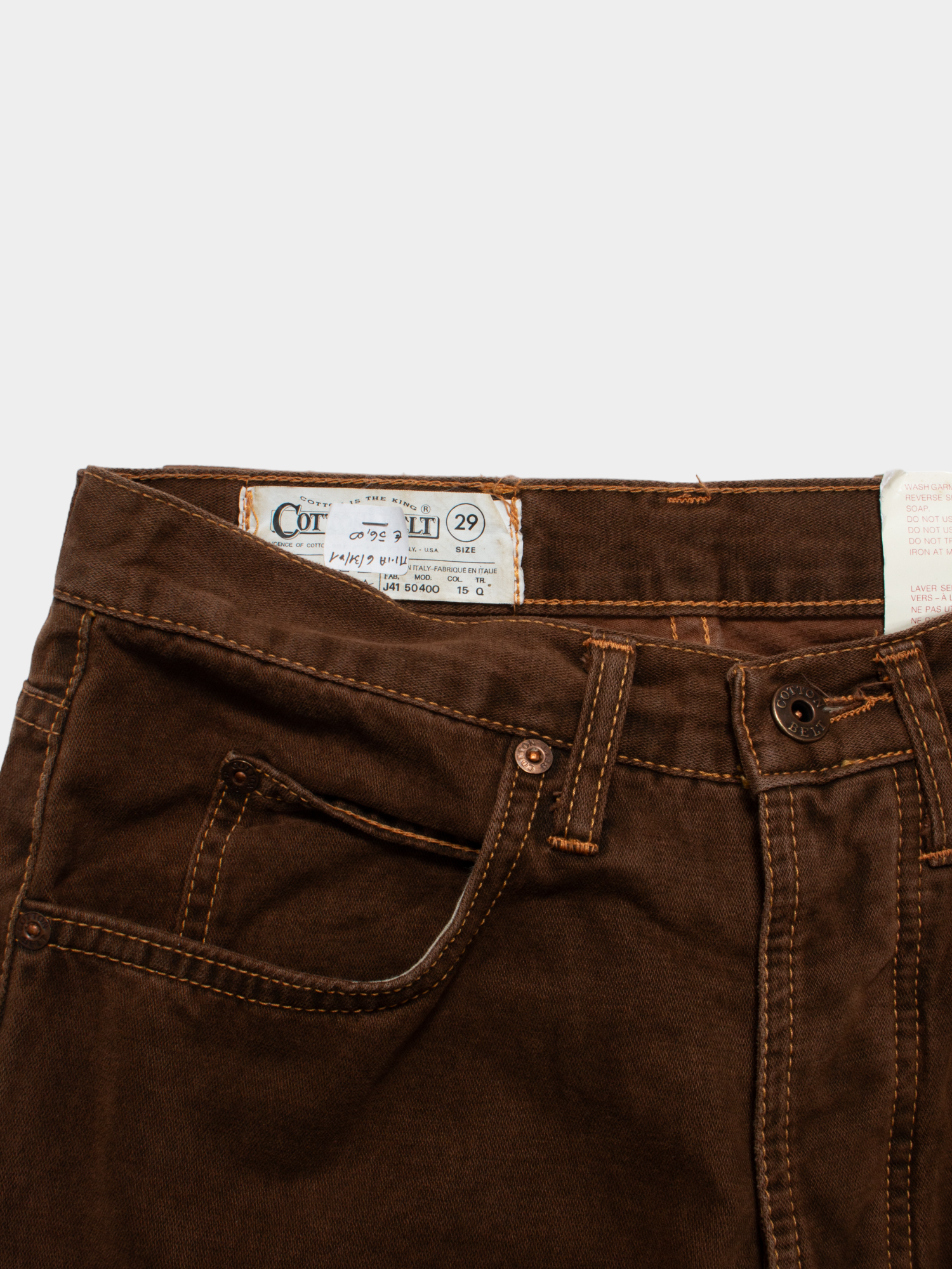 Vintage Cotton-Belt High Rise Denim Jeans 29W NWT - The Thrift
