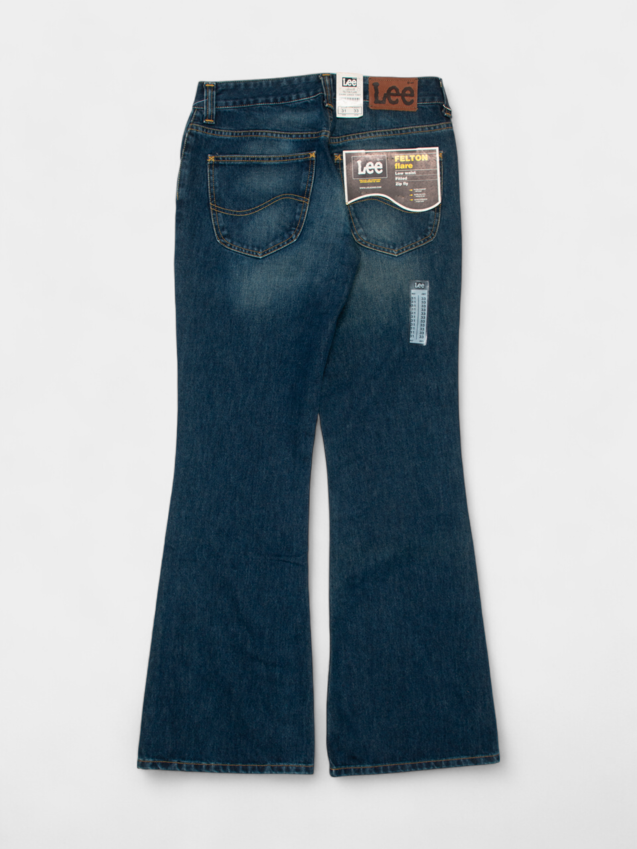 Vintage Lee Denim Mid Rise Felton Flare 31W NWT - The Thrift