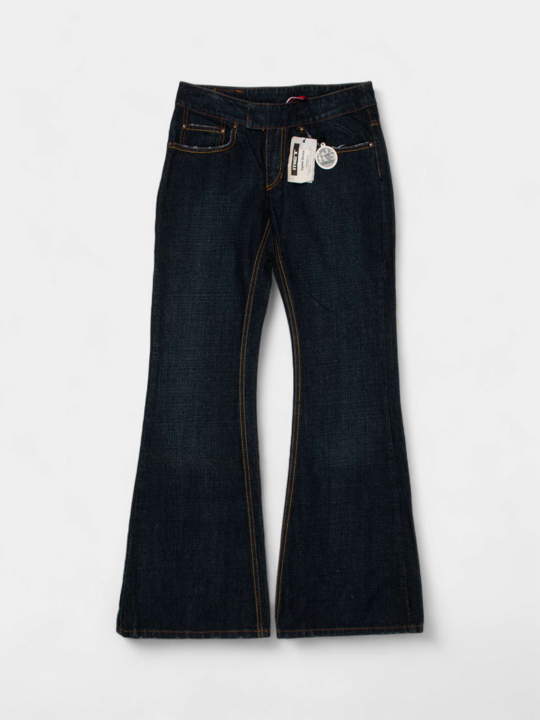 MET Denim Y2K Mid Rise Flared Jeans 28W NWT - The Thrift