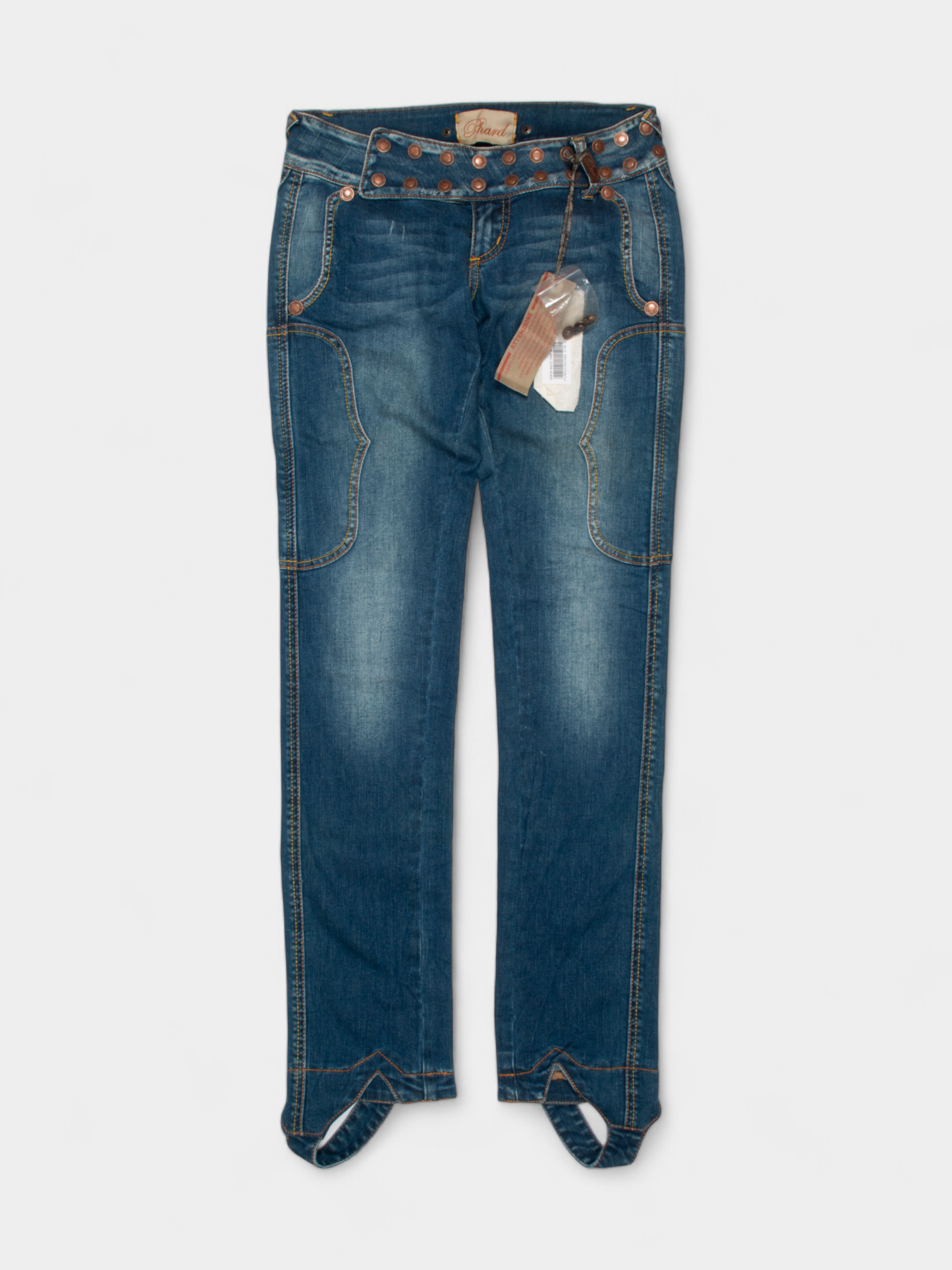 Vintage Phard Y2K Low Rise Riding Denim Jeans 28W NWT - The Thrift