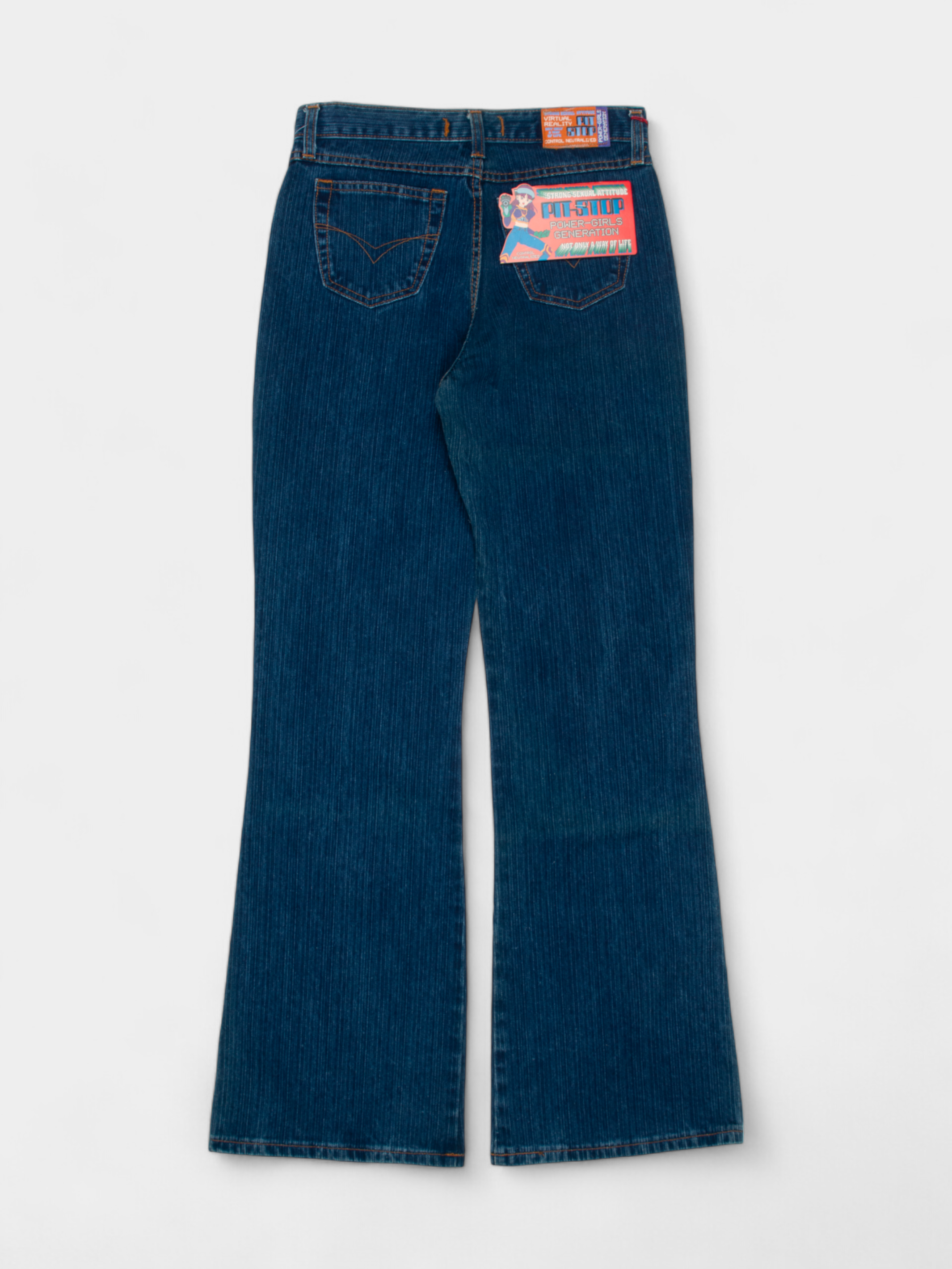 Vintage Pit-Stop Y2K Mid Rise Flares 28W NWT - The Thrift
