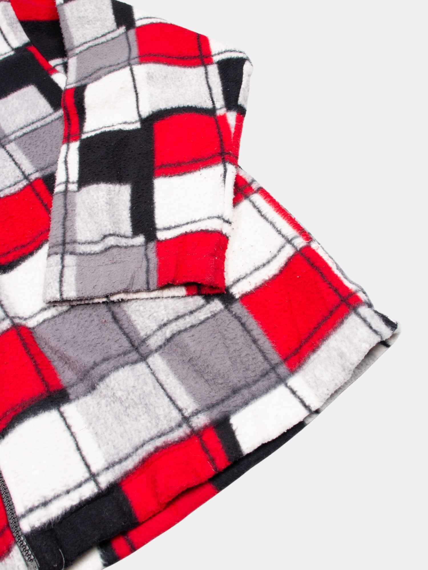 80s Alfred Dunner Abstract Fleece Jacket L - The Thrift