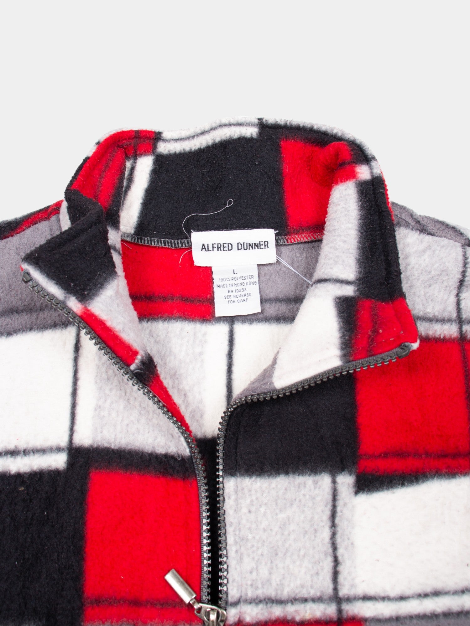 80s Alfred Dunner Abstract Fleece Jacket L - The Thrift