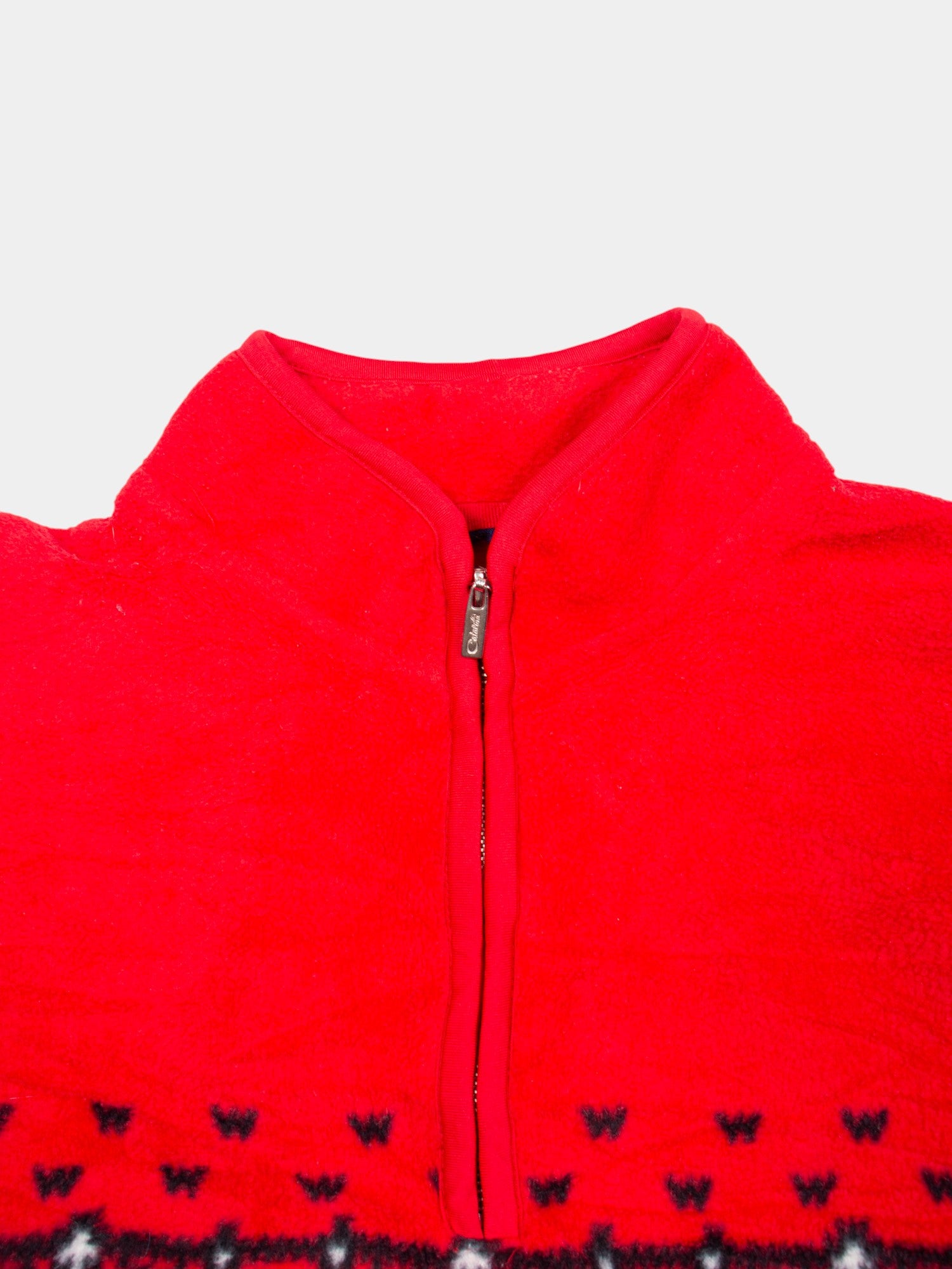 80s Vintage Abstract Fleece Jacket XL - The Thrift