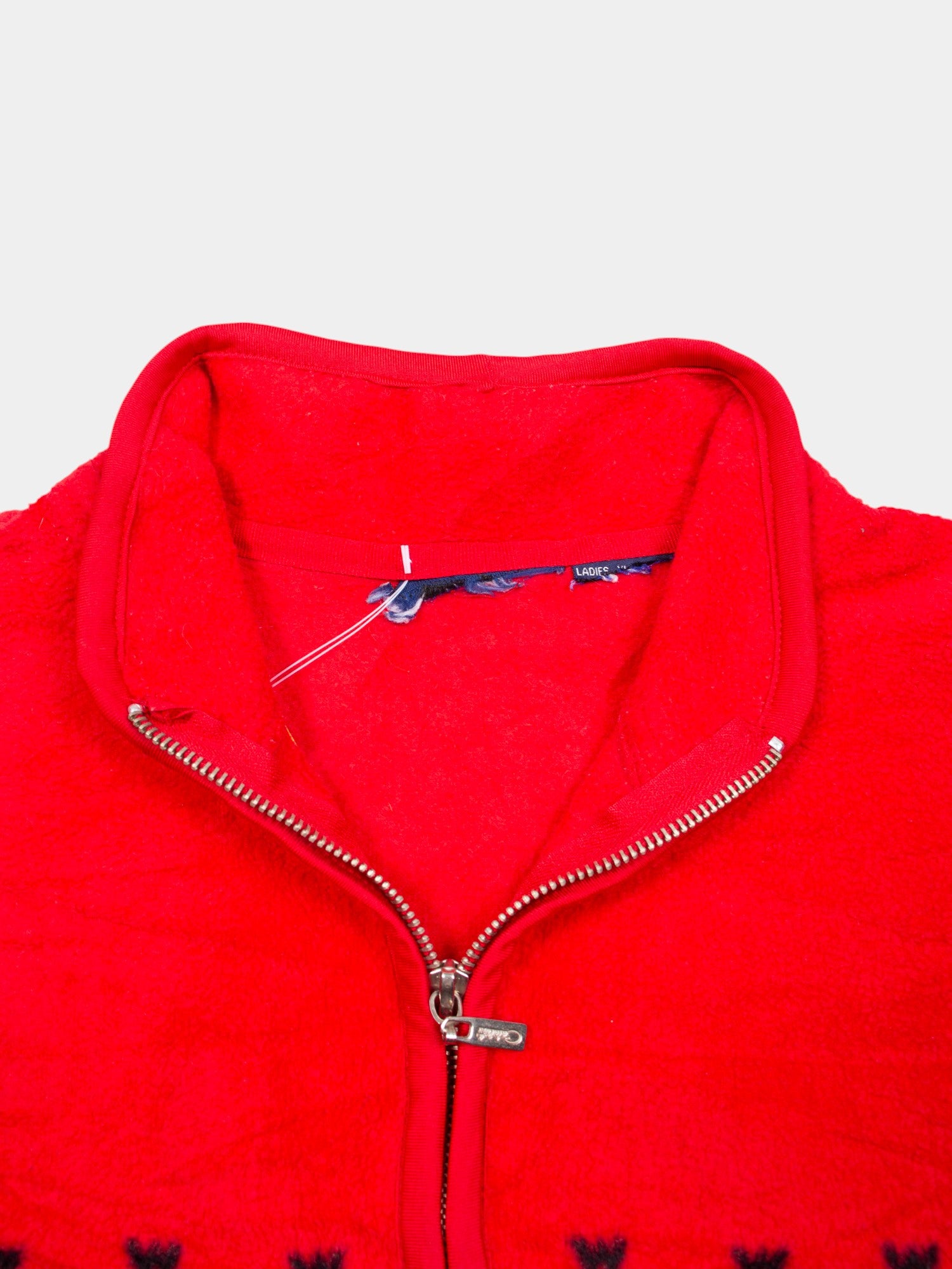 80s Vintage Abstract Fleece Jacket XL - The Thrift