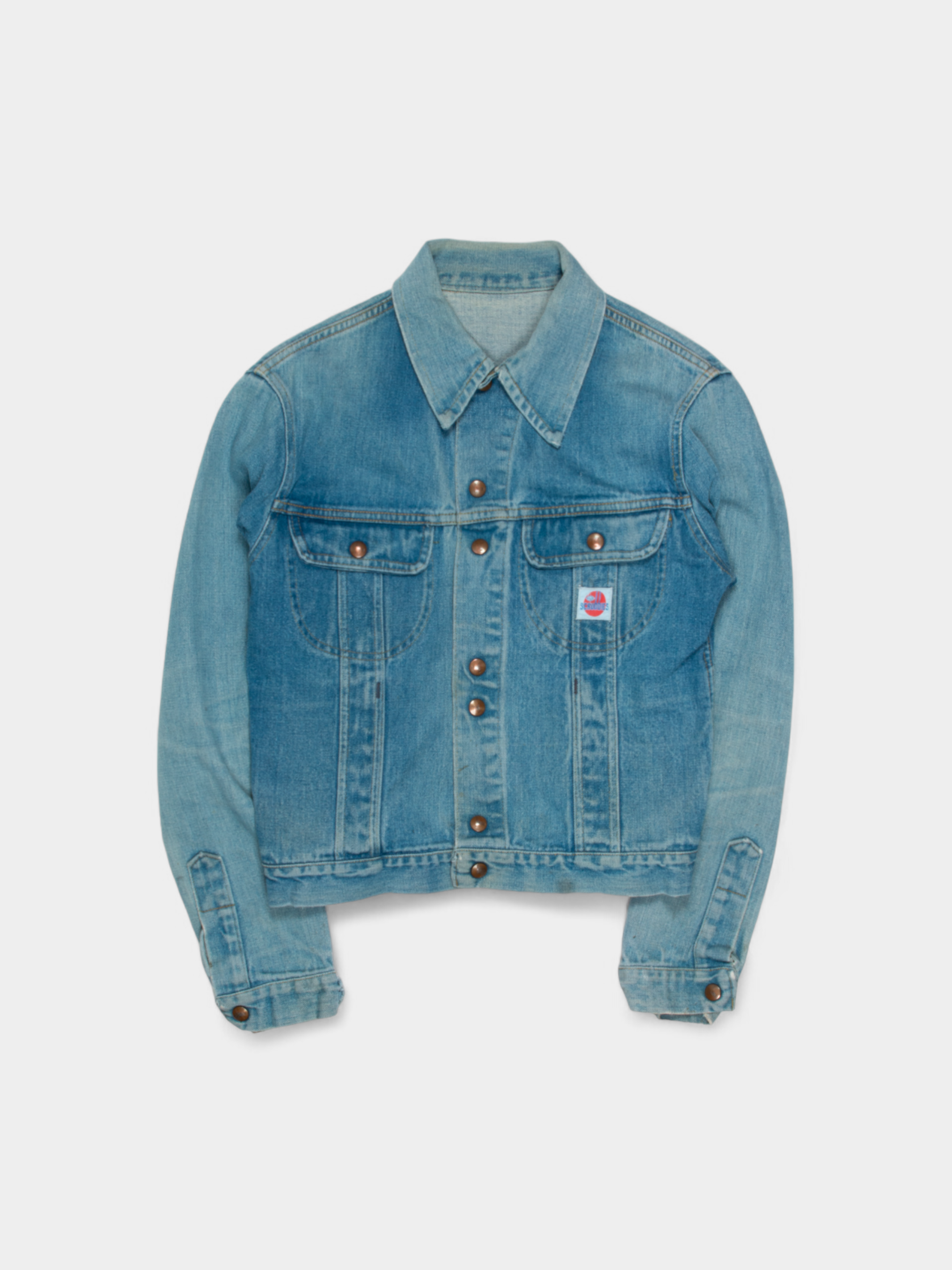 80s Scrubbies Vintage Trucker Denim Jacket S - The Thrift