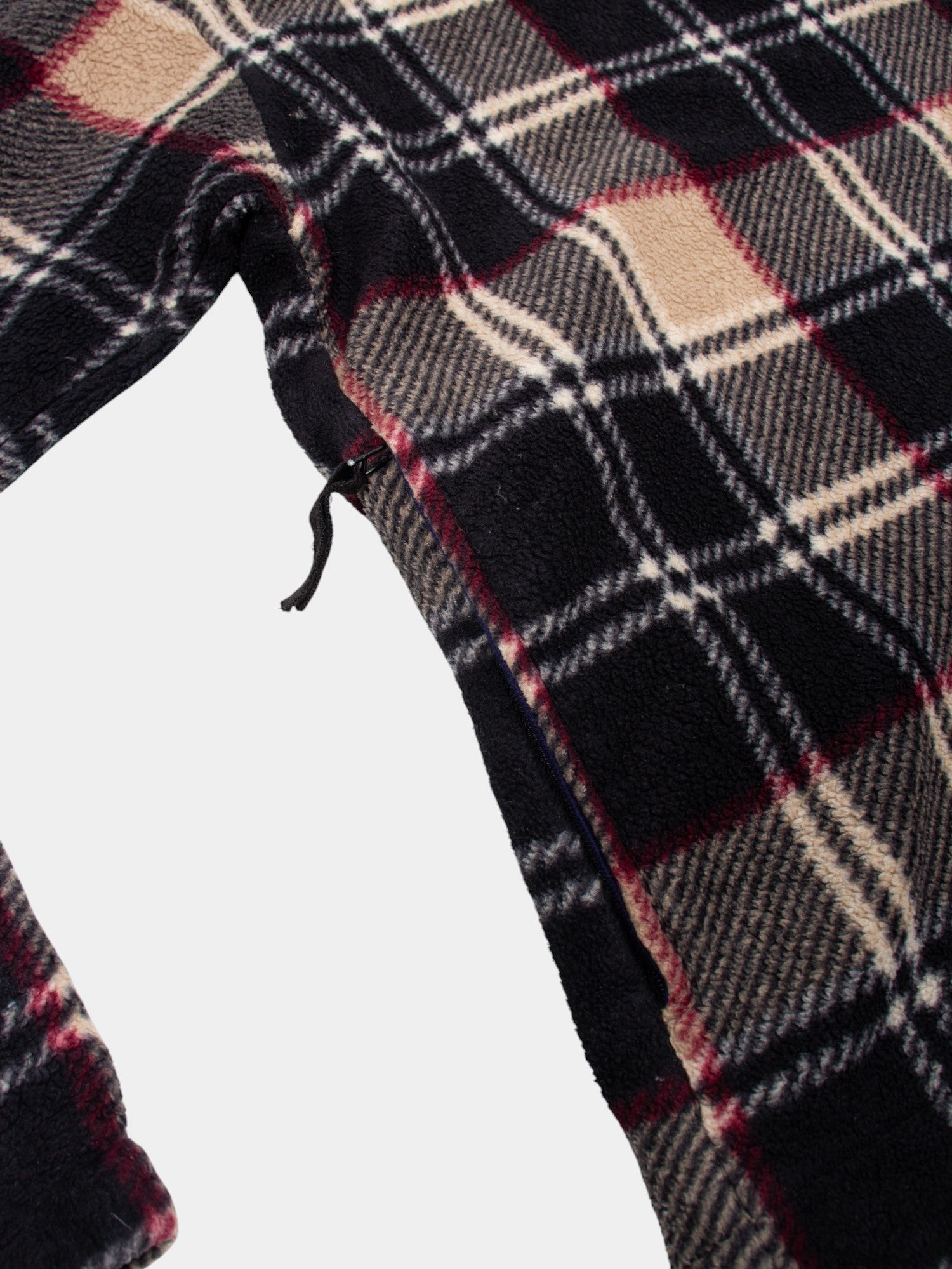 80s Vintage Abstract Fleece Jacket L - The Thrift