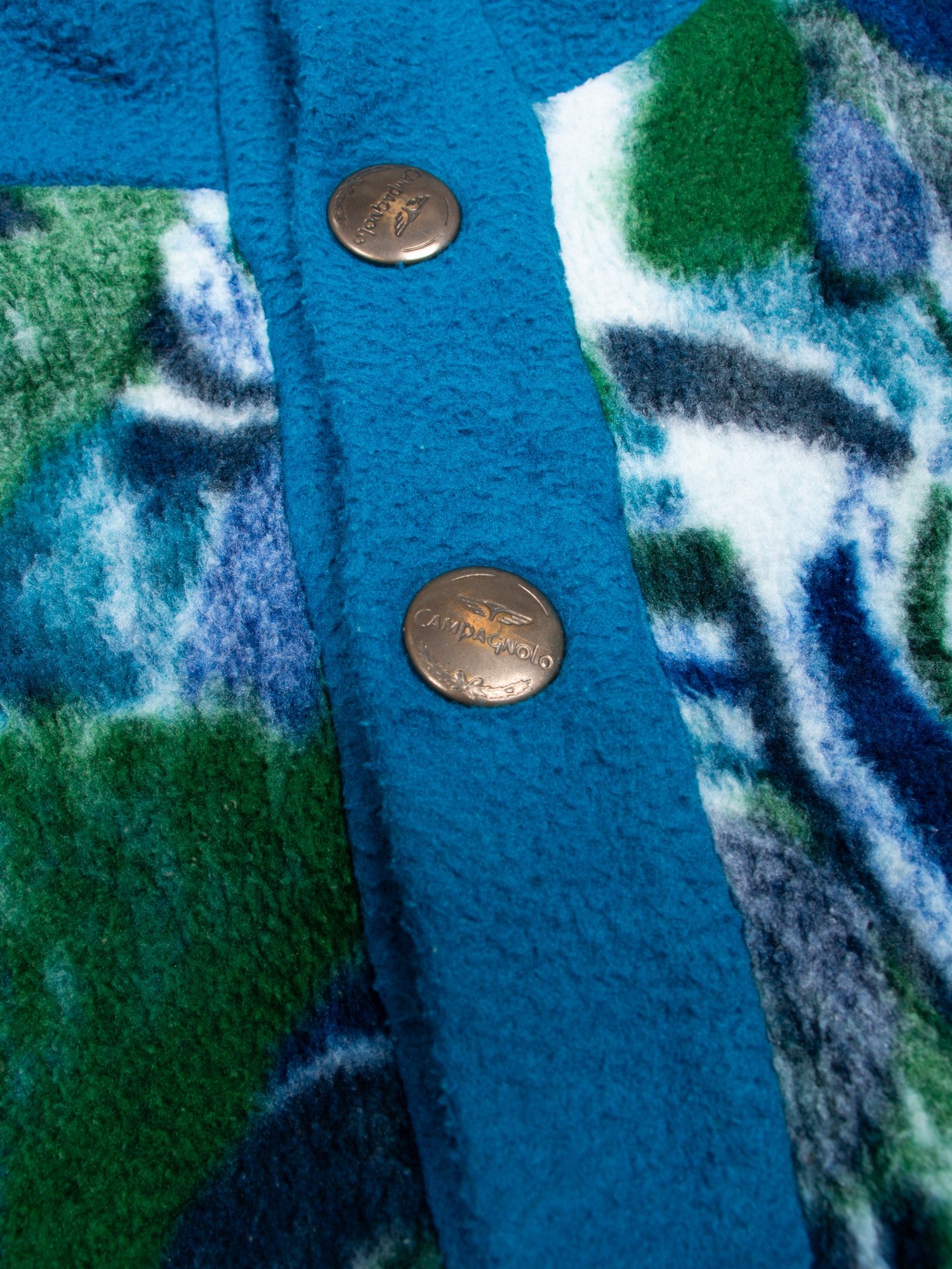 80s Campagnolo Abstract Fleece Jacket XL - The Thrift